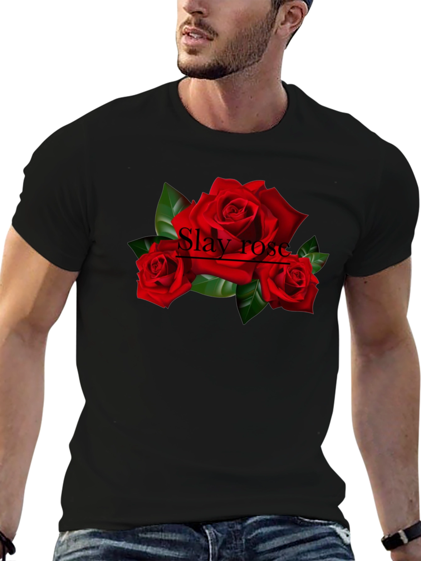 Slay Rose Graphic T-Shirt
