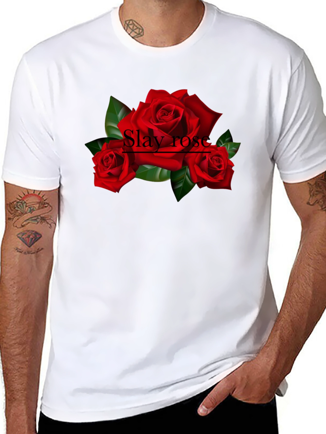 Slay Rose Graphic T-Shirt