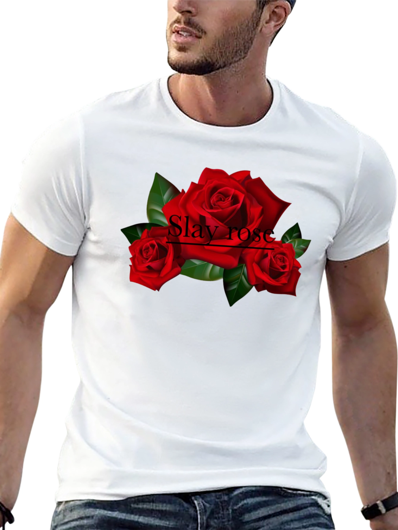 Slay Rose Graphic T-Shirt