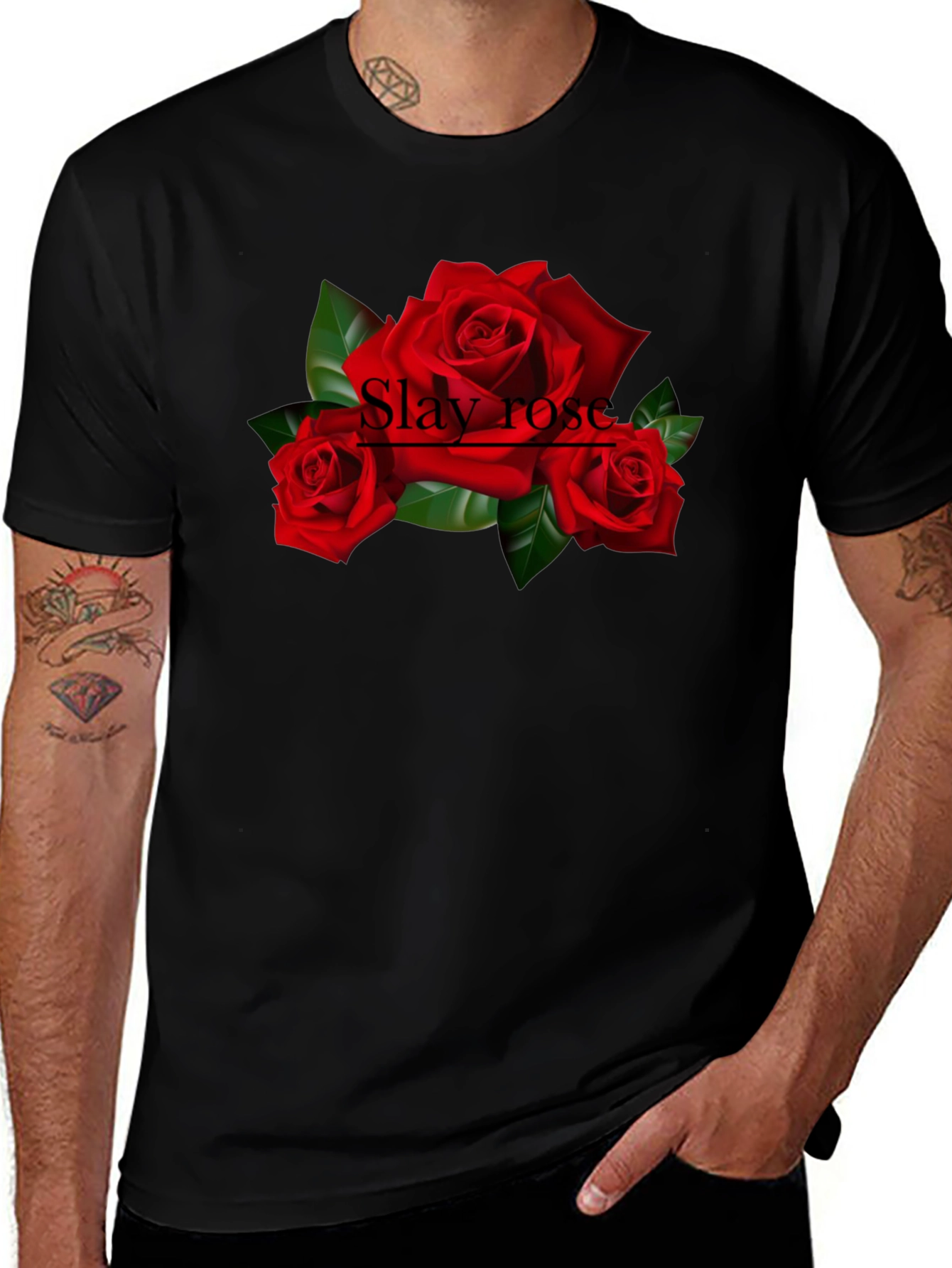 Slay Rose Graphic T-Shirt