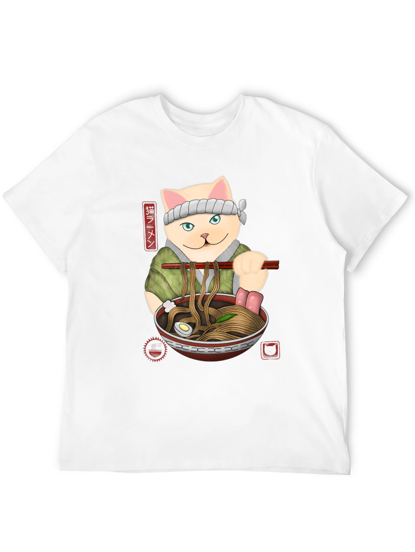 Cat Ramen T-Shirt - Unique Graphic Tee