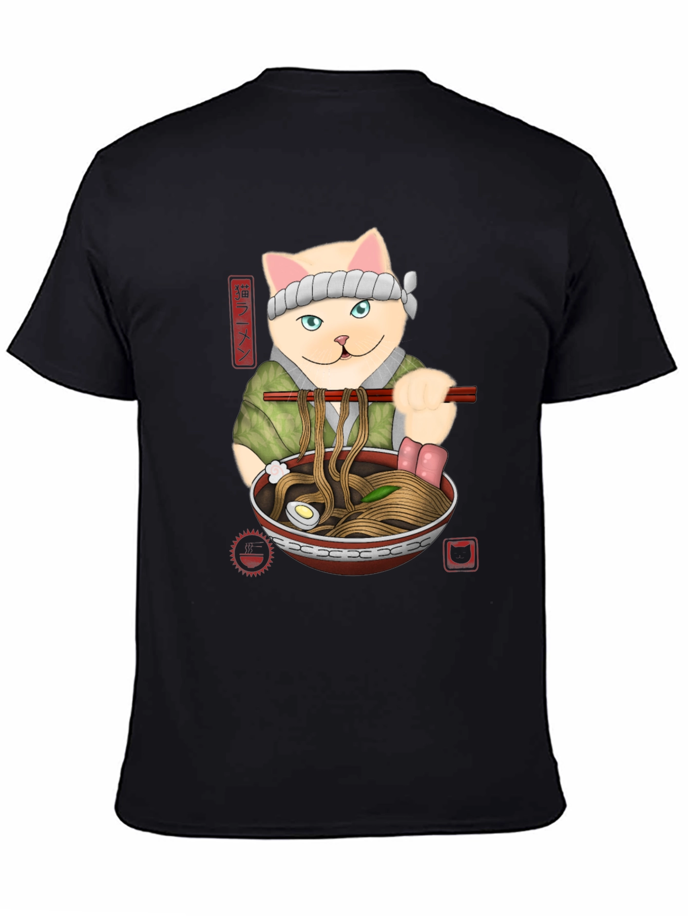Cat Ramen T-Shirt - Unique Graphic Tee