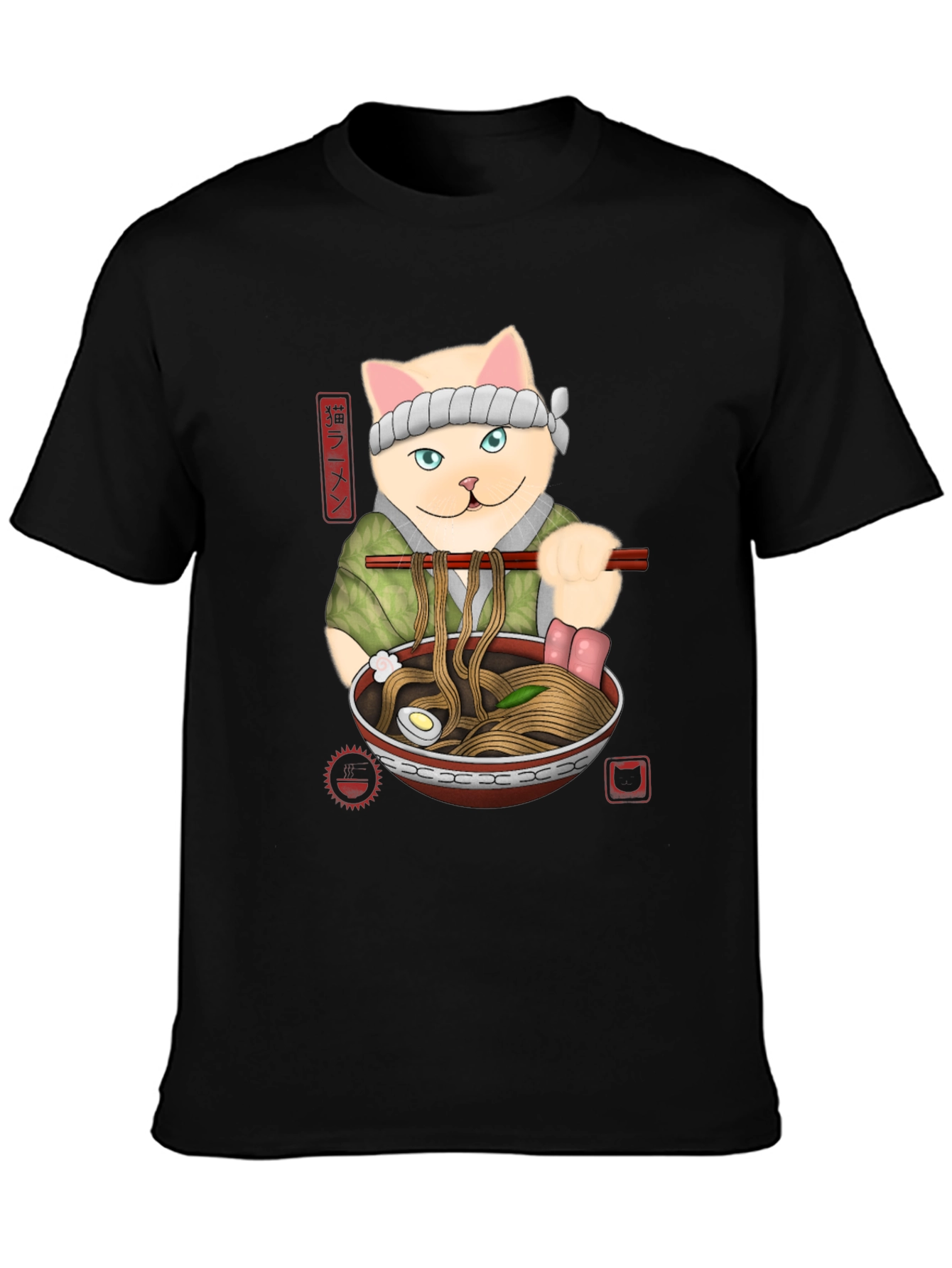 Cat Ramen T-Shirt - Unique Graphic Tee