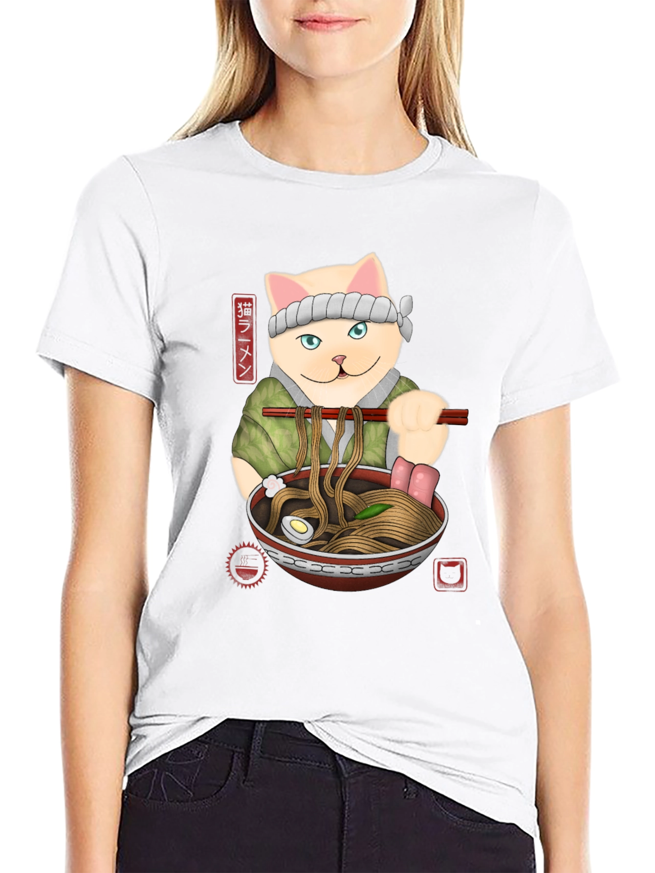 Cat Ramen T-Shirt - Unique Graphic Tee
