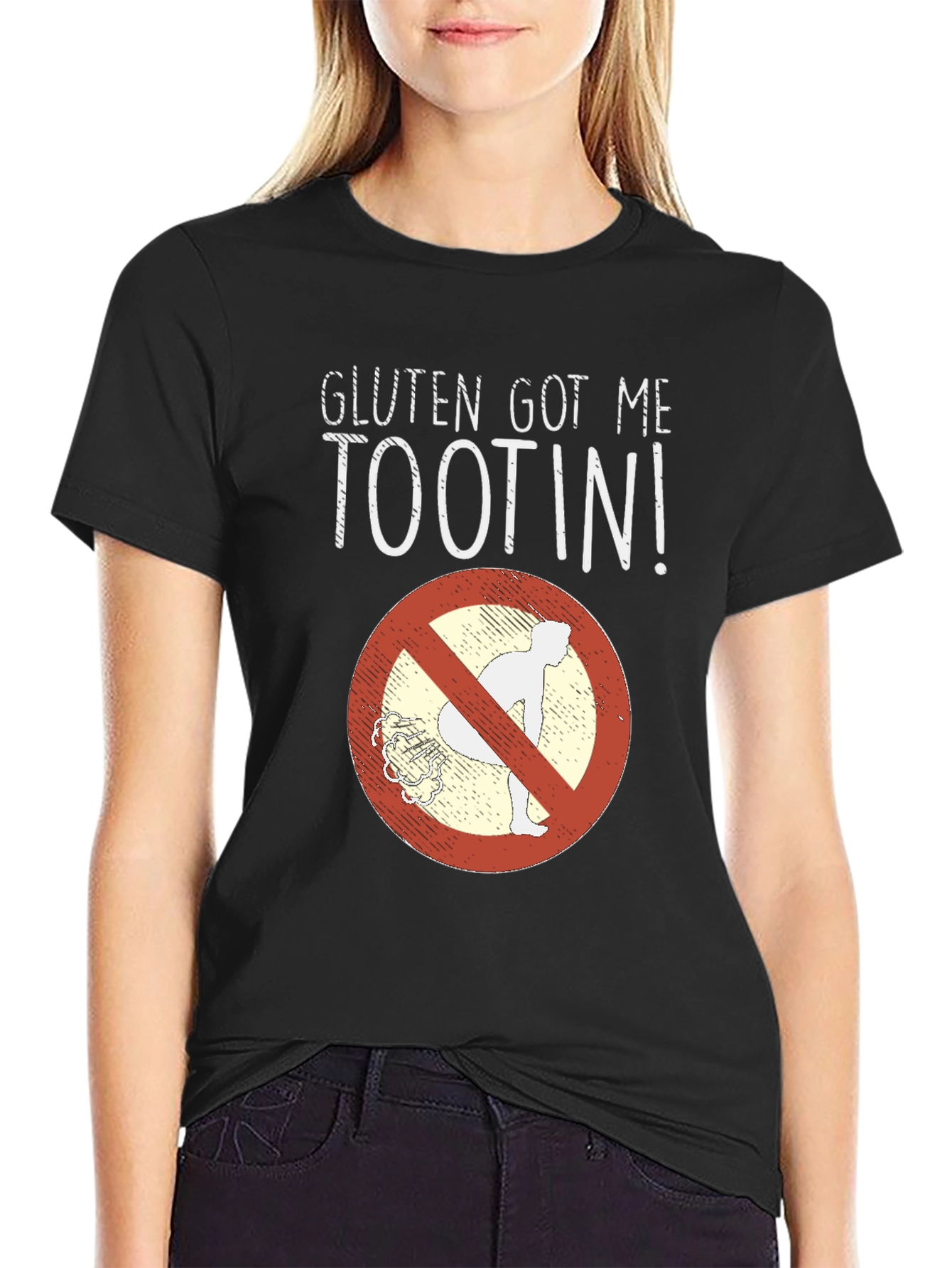 Gluten Got Me Tootin Graphic T-Shirt