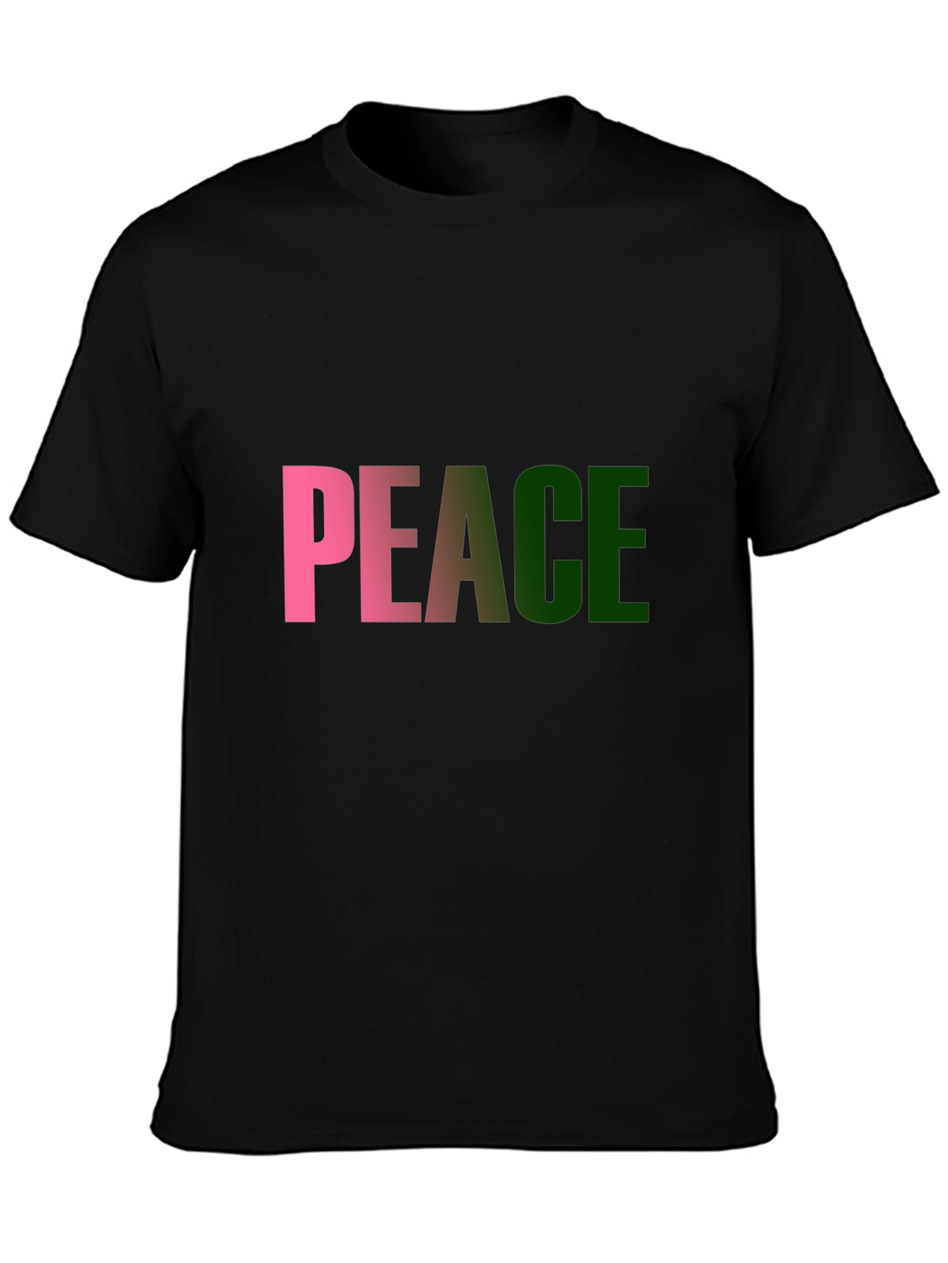 Peace T-Shirt - Black Cotton Blend Tee