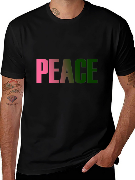 Peace T-Shirt - Black Cotton Blend Tee