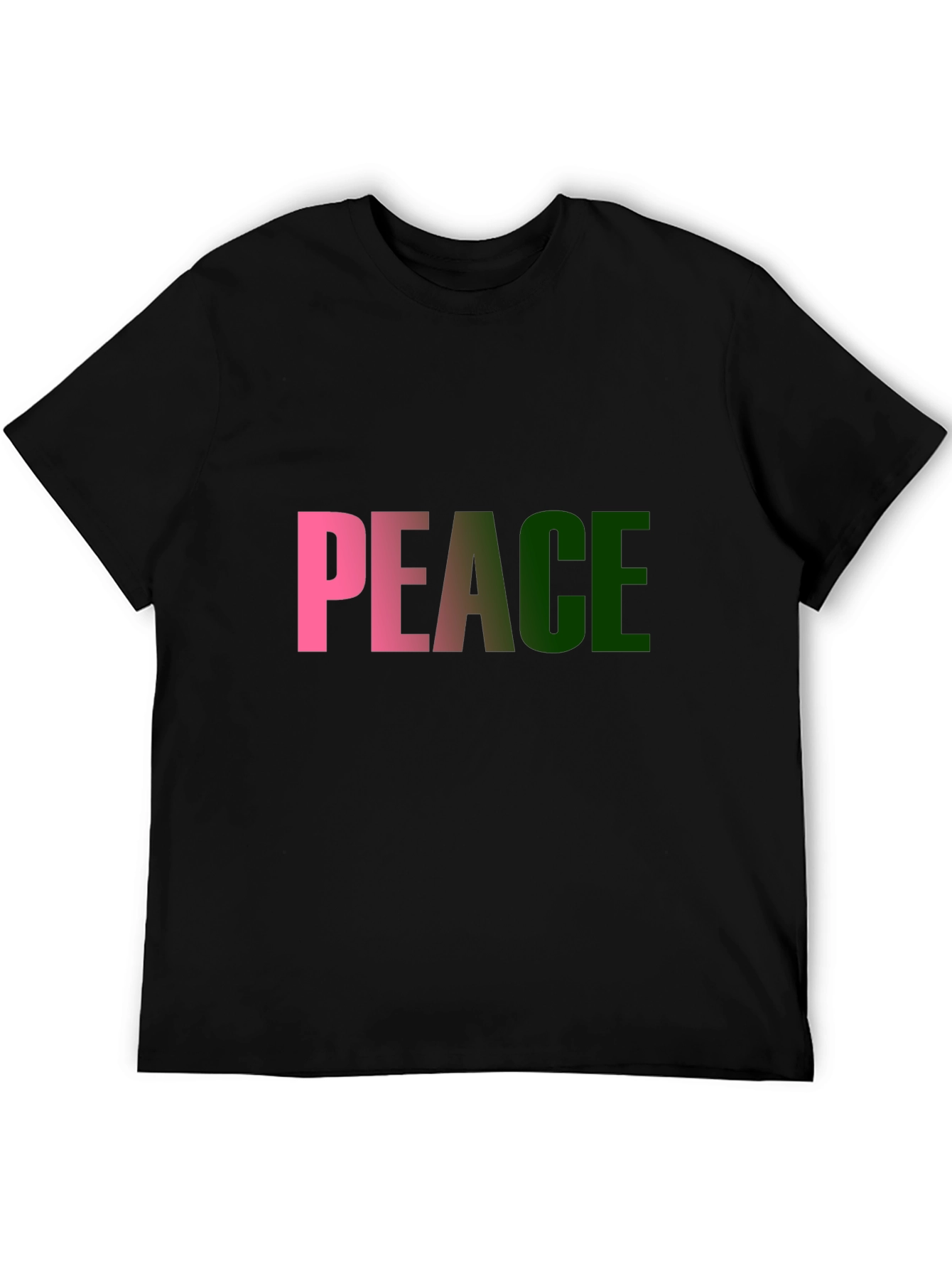 Peace T-Shirt - Black Cotton Blend Tee