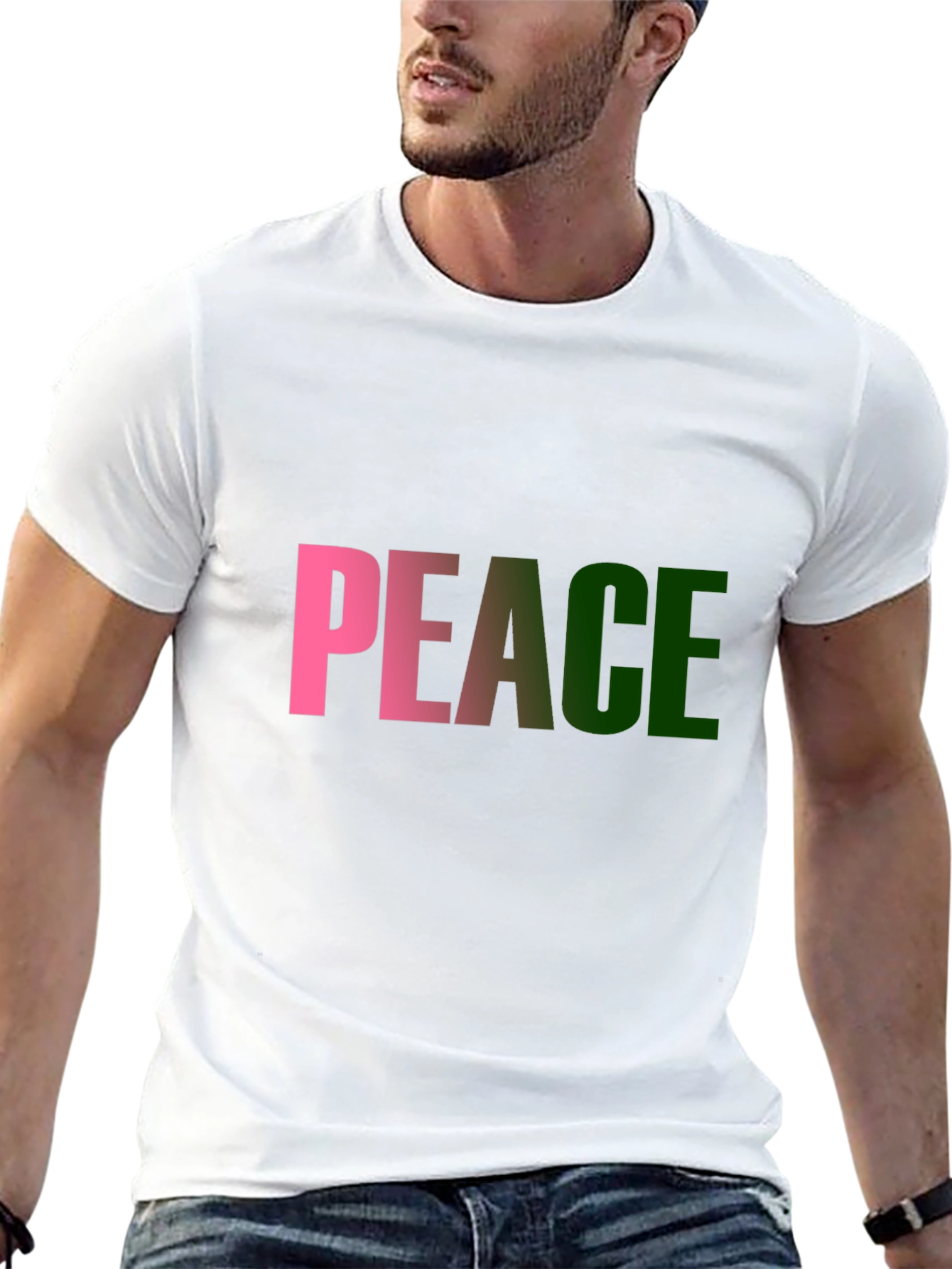 Peace T-Shirt - Black Cotton Blend Tee