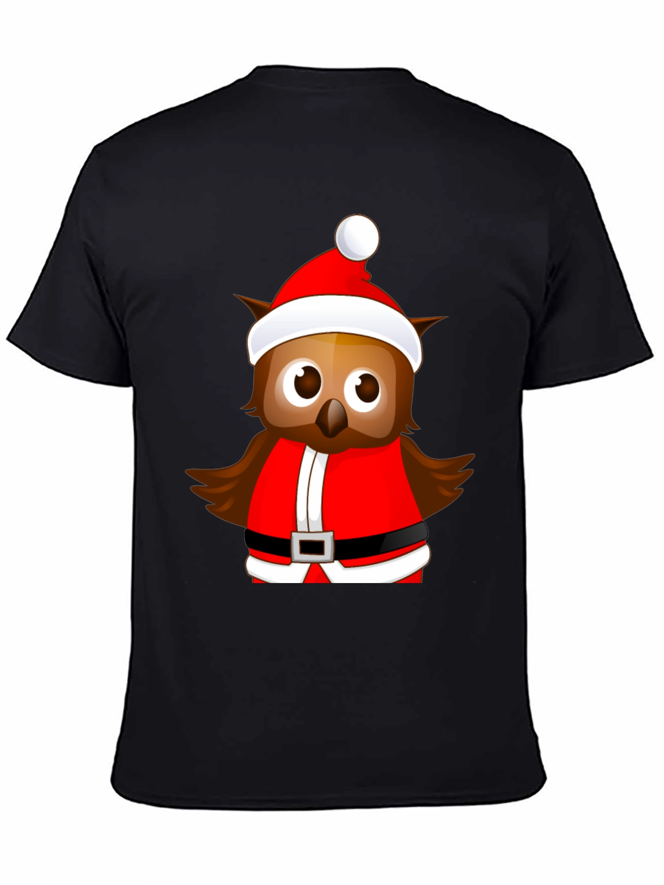 Festive Owl Santa T-Shirt