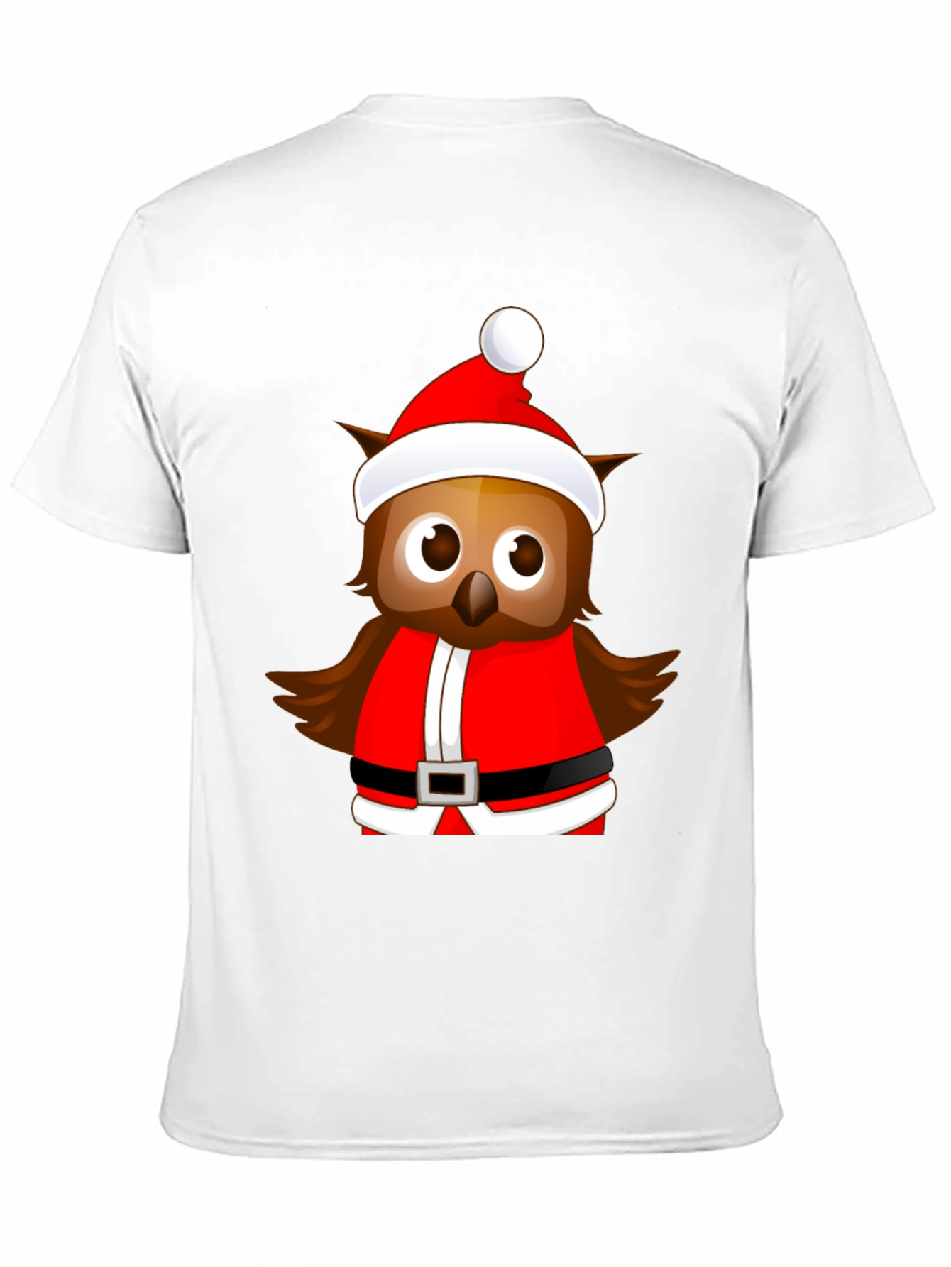 Festive Owl Santa T-Shirt