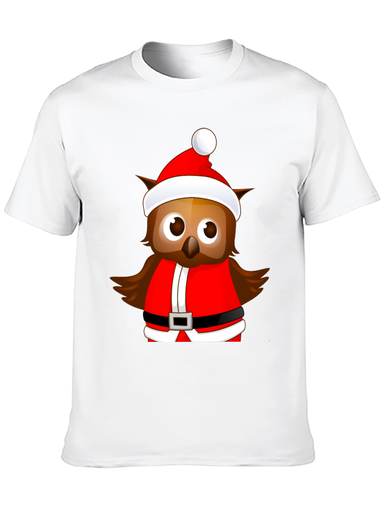Festive Owl Santa T-Shirt