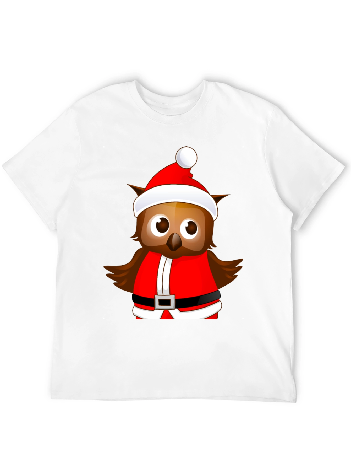Festive Owl Santa T-Shirt