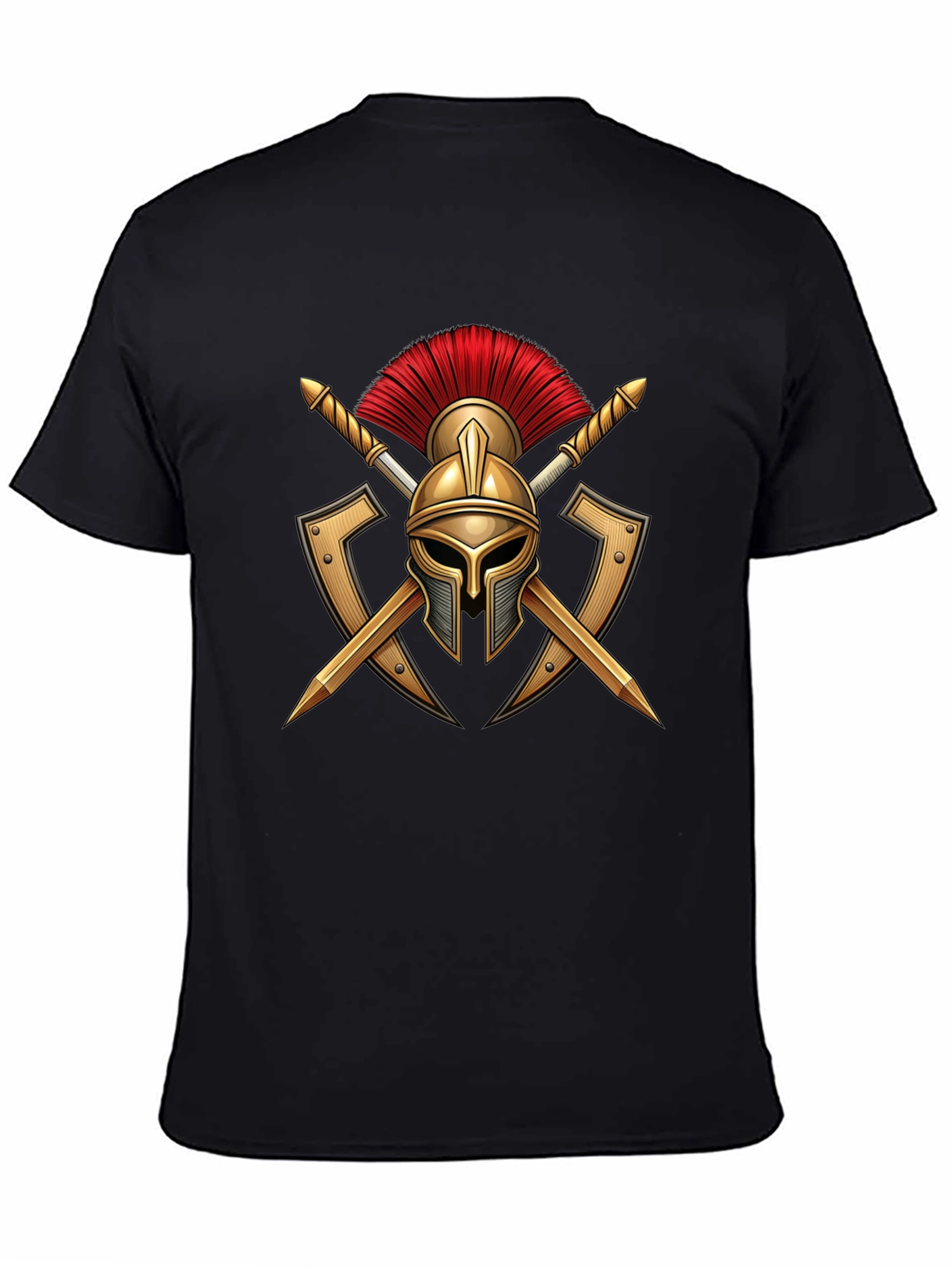 Spartan Warrior Helmet Graphic T-Shirt