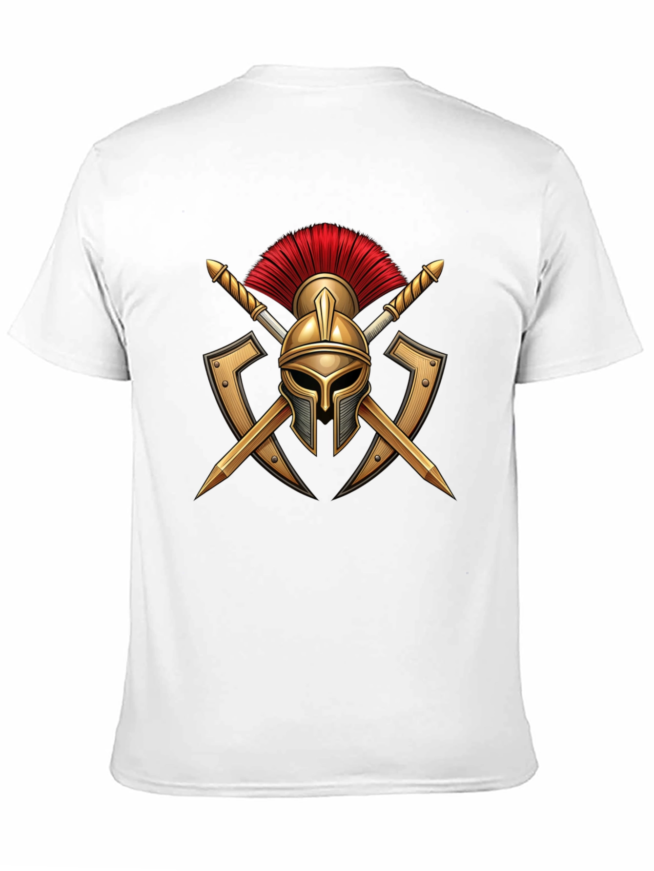 Spartan Warrior Helmet Graphic T-Shirt