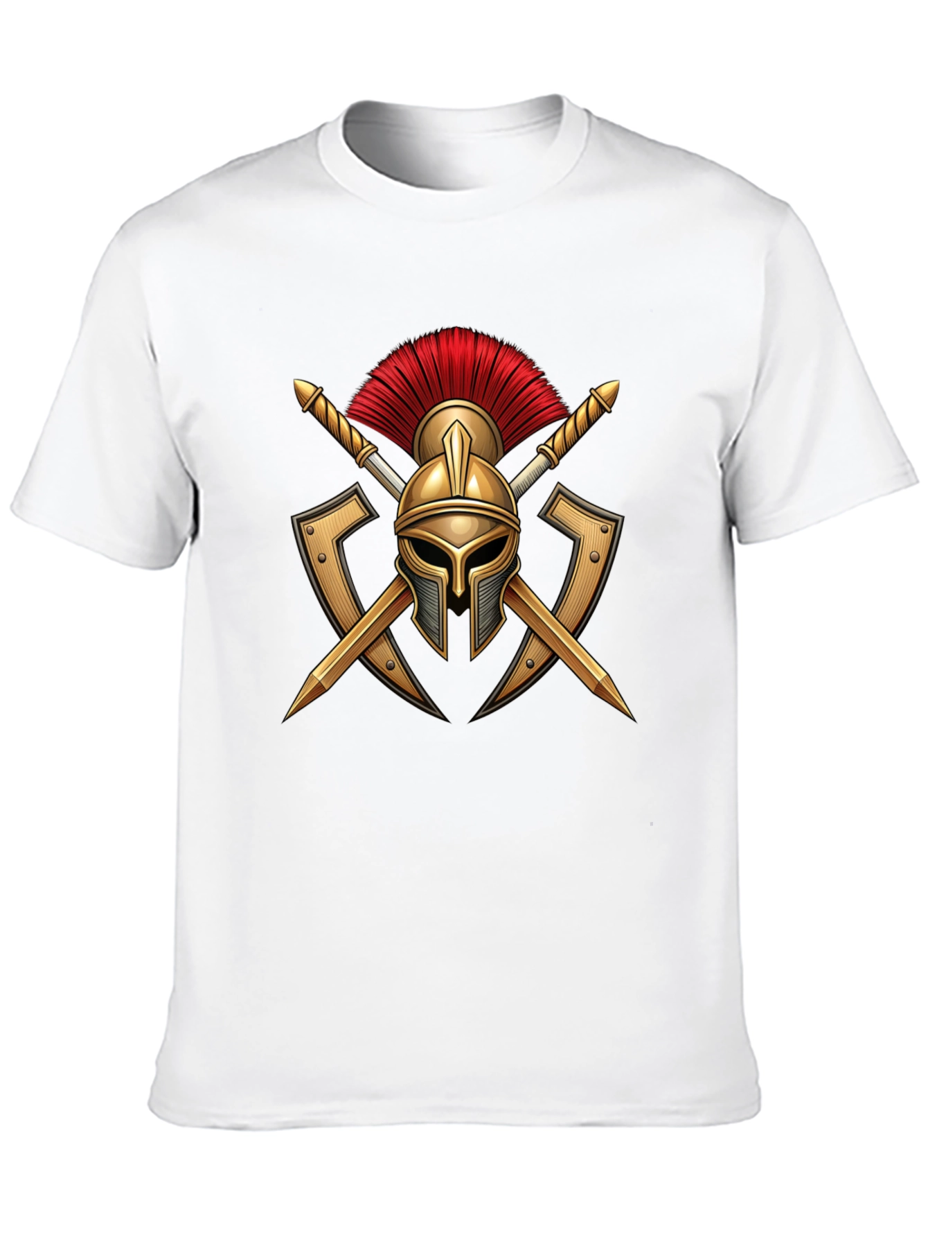 Spartan Warrior Helmet Graphic T-Shirt