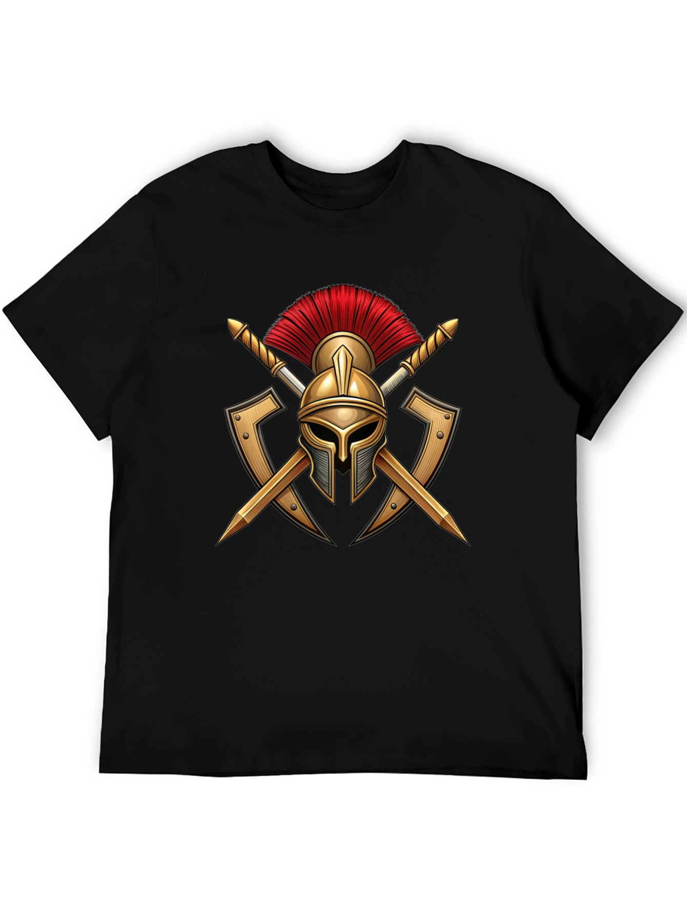 Spartan Warrior Helmet Graphic T-Shirt