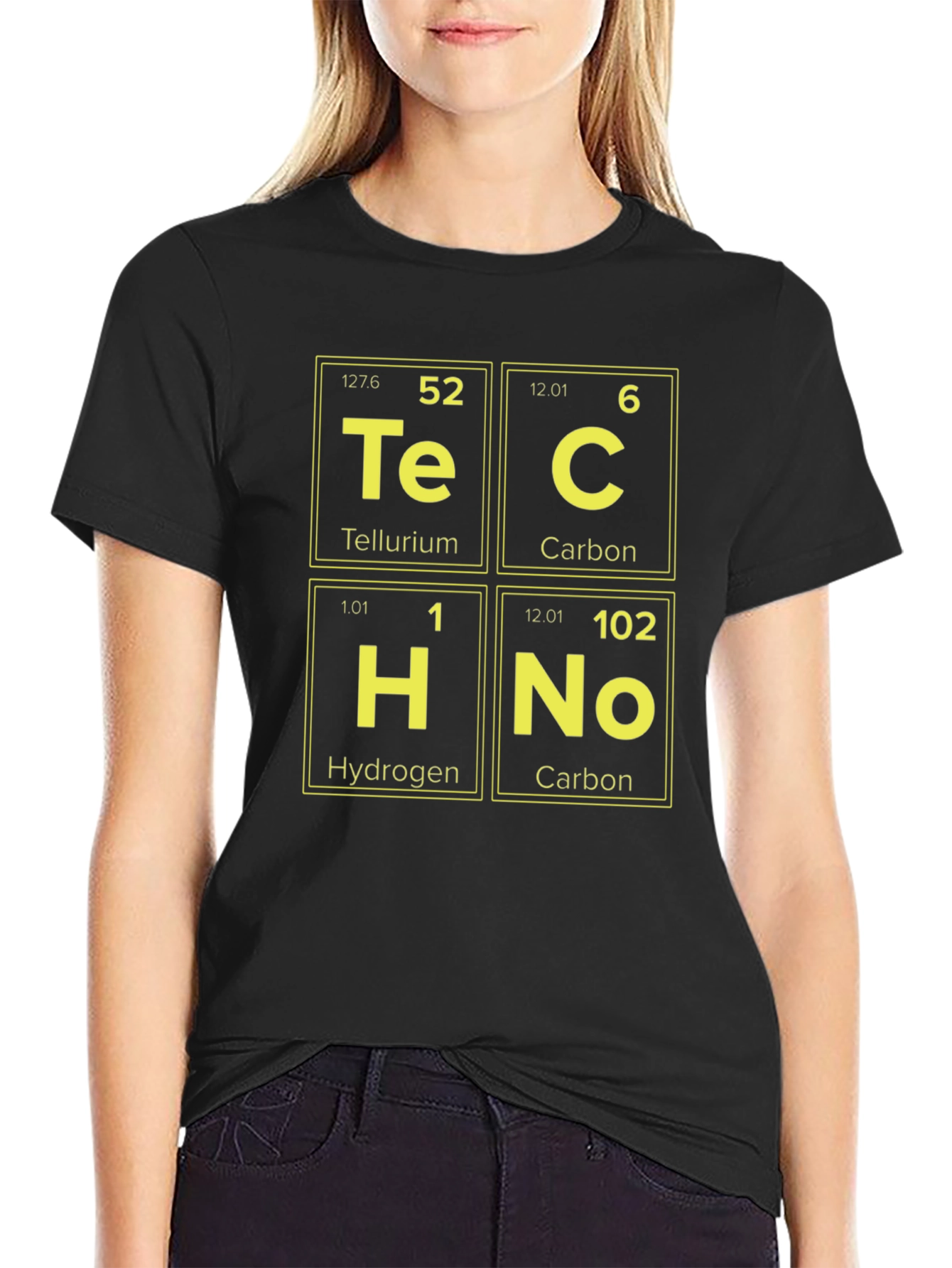Techno Periodic Elements Graphic Tee