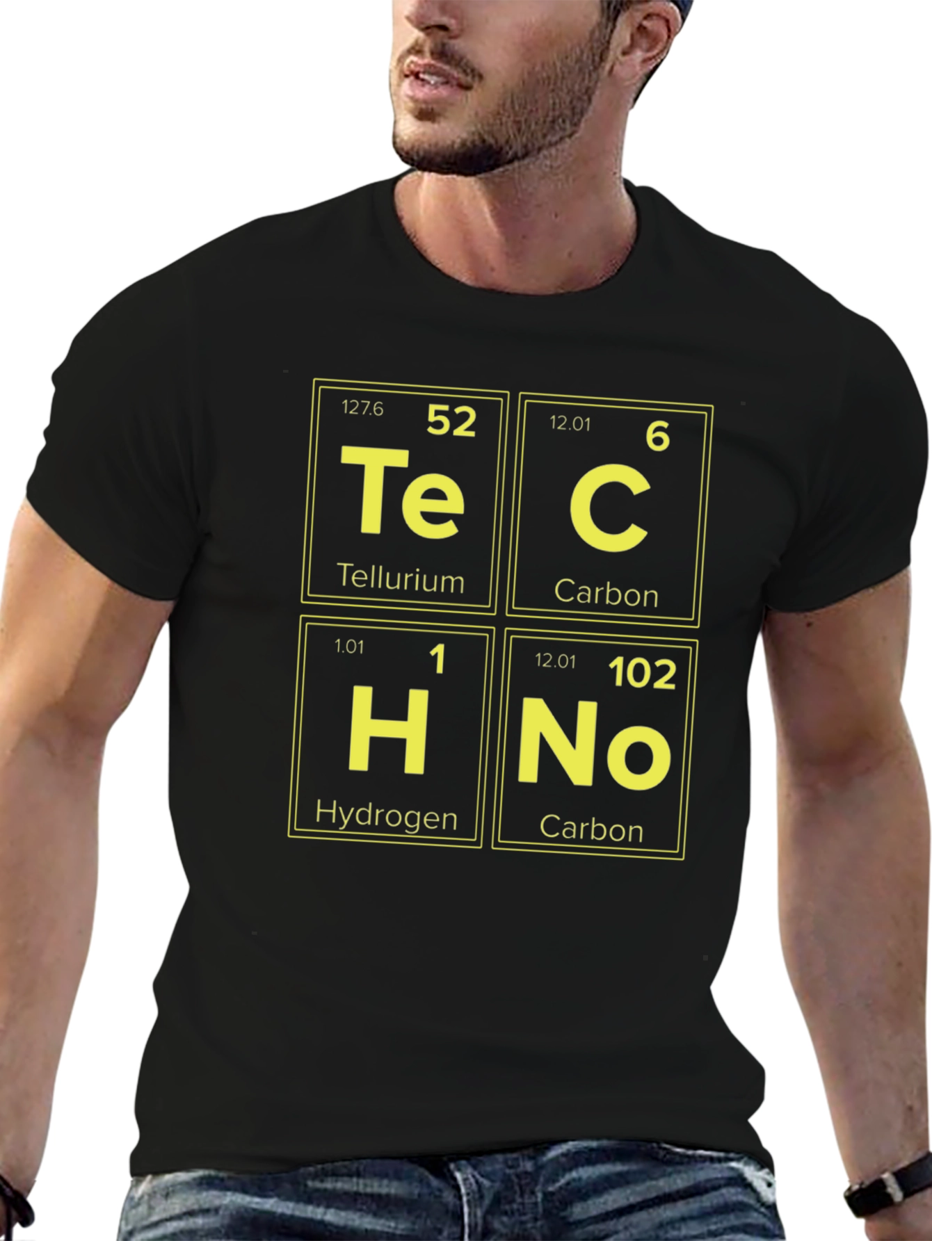 Techno Periodic Elements Graphic Tee