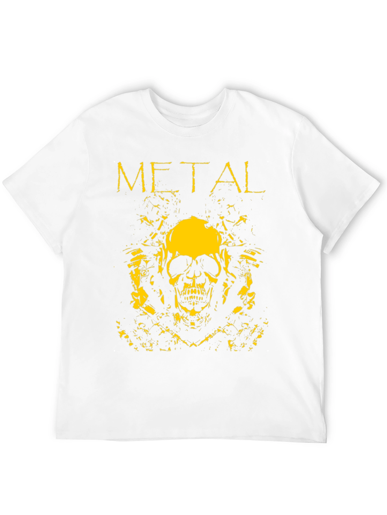 Metal Skull Graphic Tee - Black