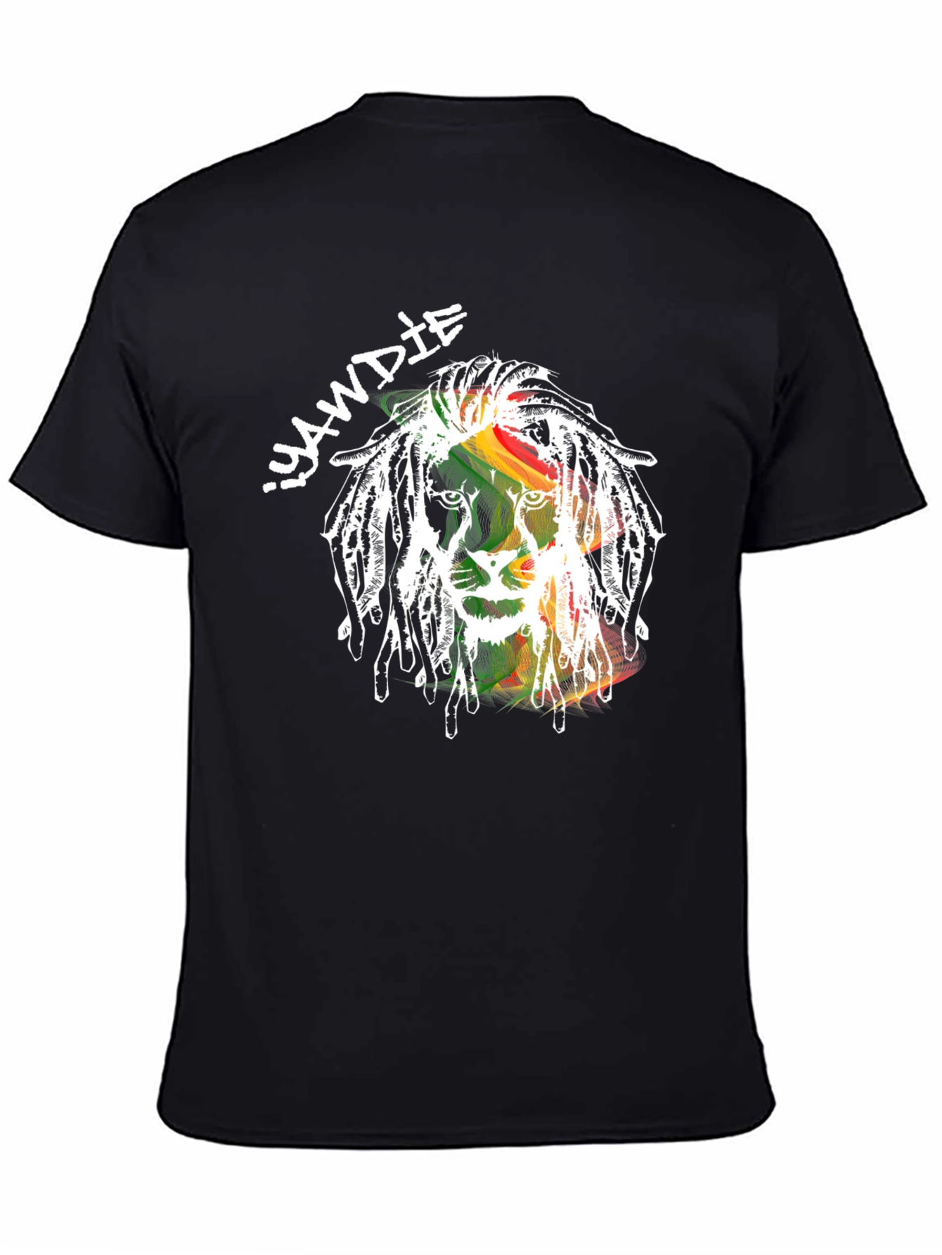 Rasta Lion IYAWDIE Graphic T-Shirt