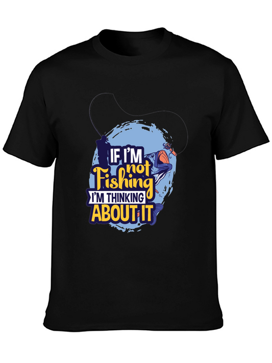 Fishing Graphic T-Shirt - If Im Not Fishing Design
