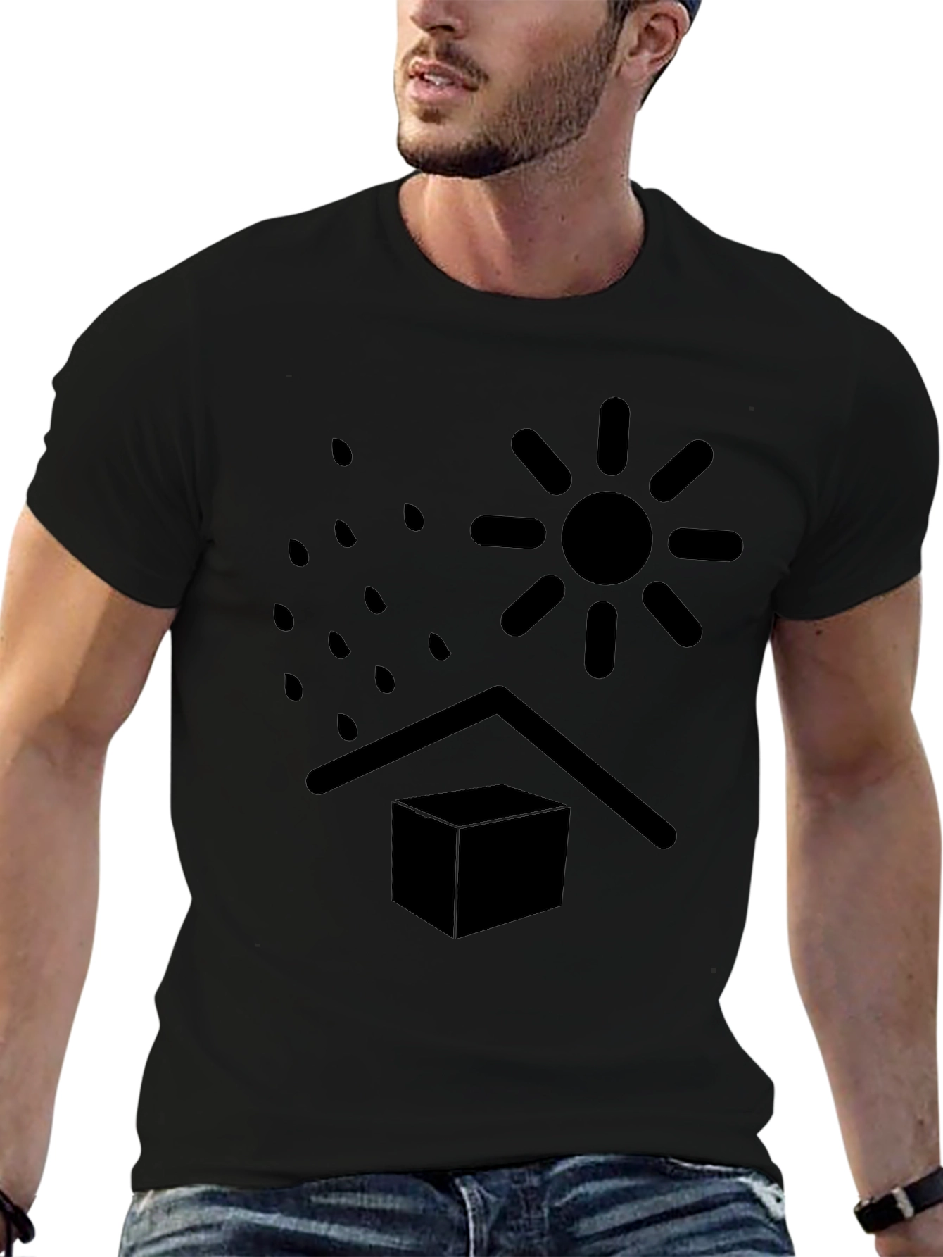 Weather Shield Graphic Tee - Mens Black T-Shirt