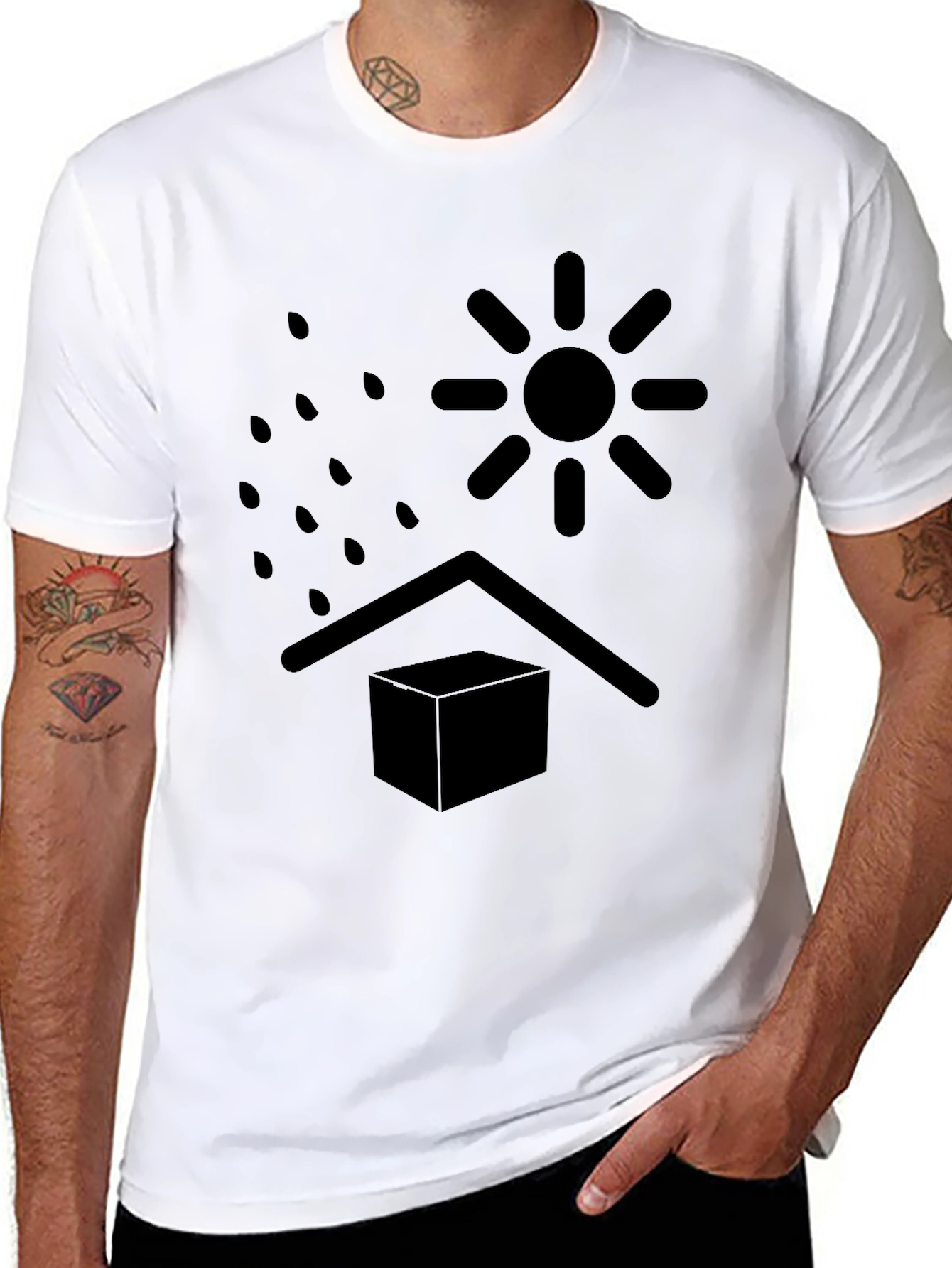 Weather Shield Graphic Tee - Mens Black T-Shirt