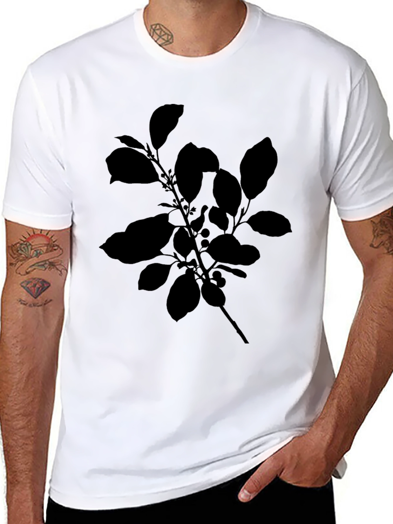 Black Plant Graphic Tee