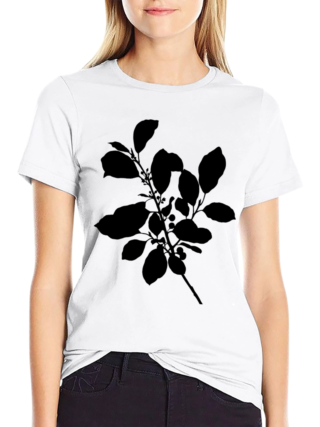 Black Plant Graphic Tee