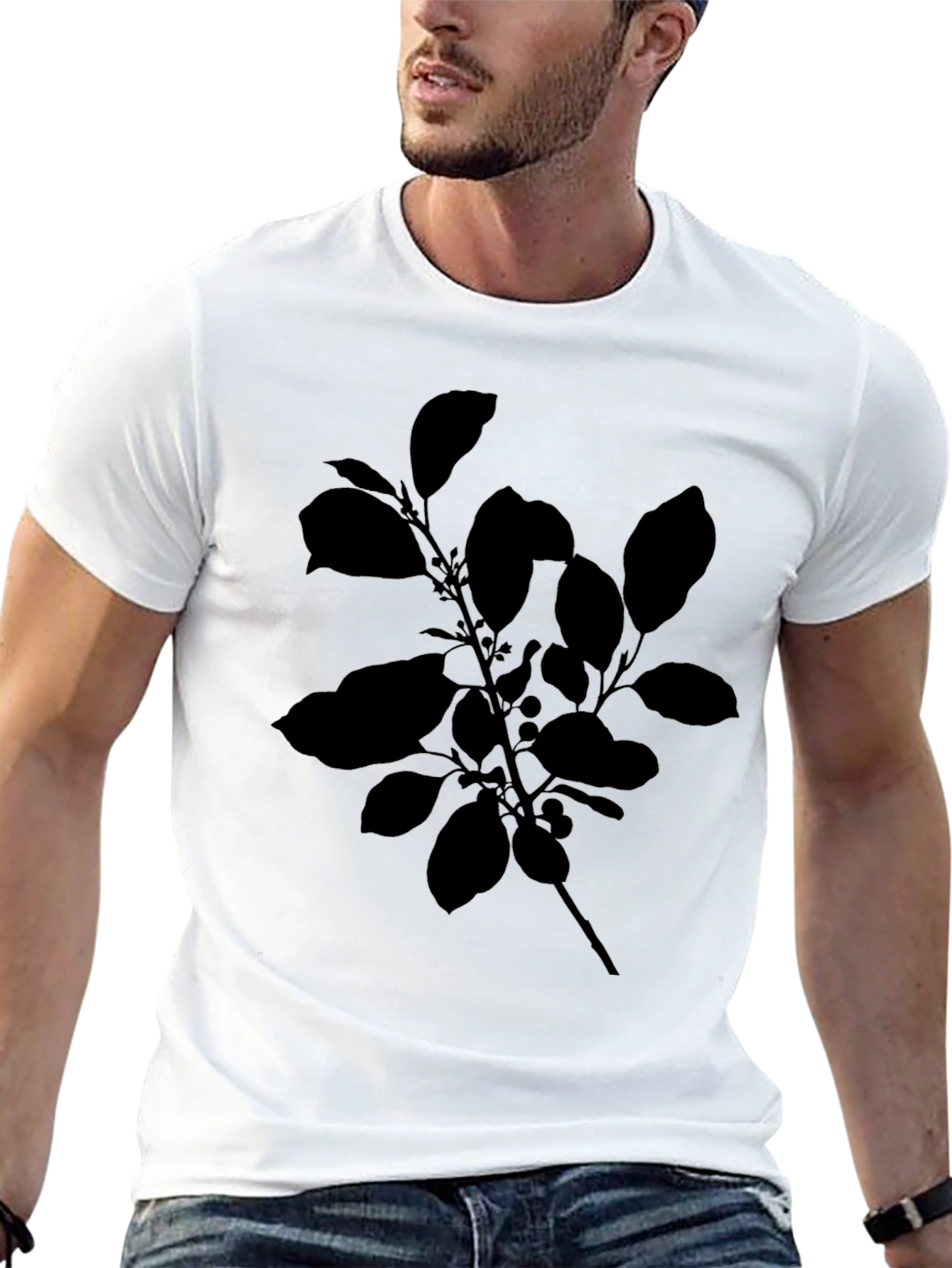 Black Plant Graphic Tee