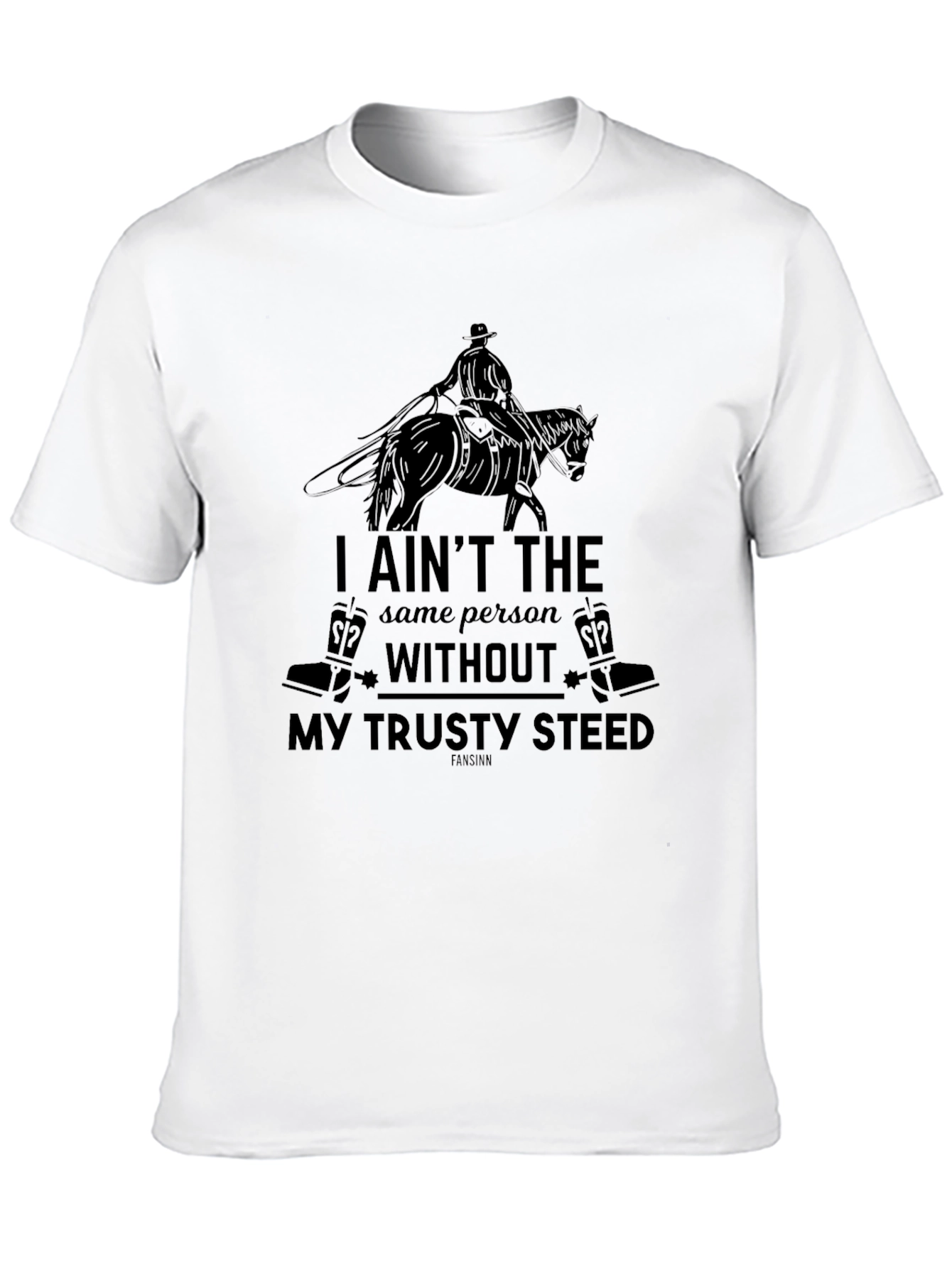 Cowboy & Horse Graphic T-Shirt
