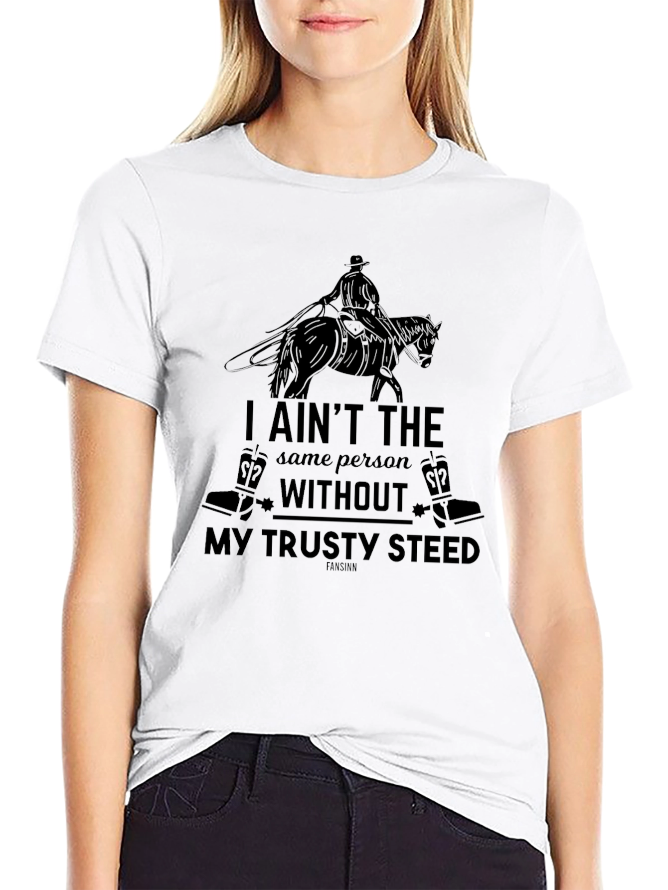 Cowboy & Horse Graphic T-Shirt