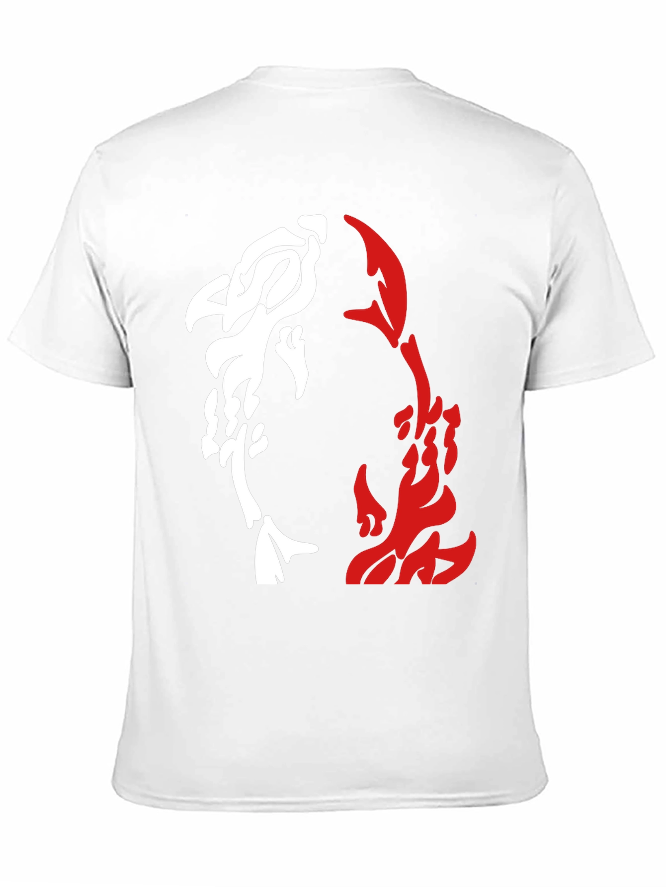 Yin Yang Koi Fish Graphic Tee - Black