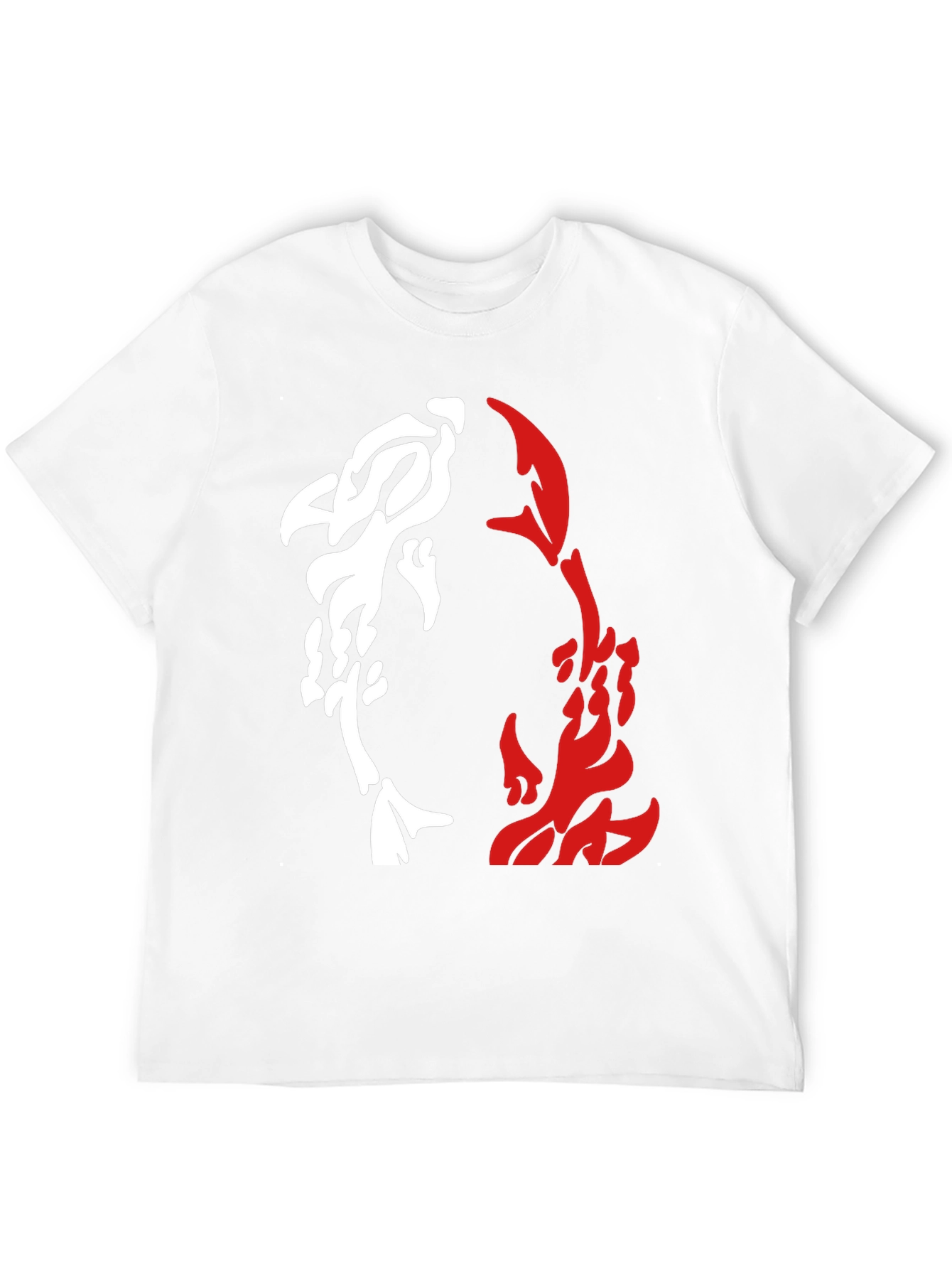 Yin Yang Koi Fish Graphic Tee - Black