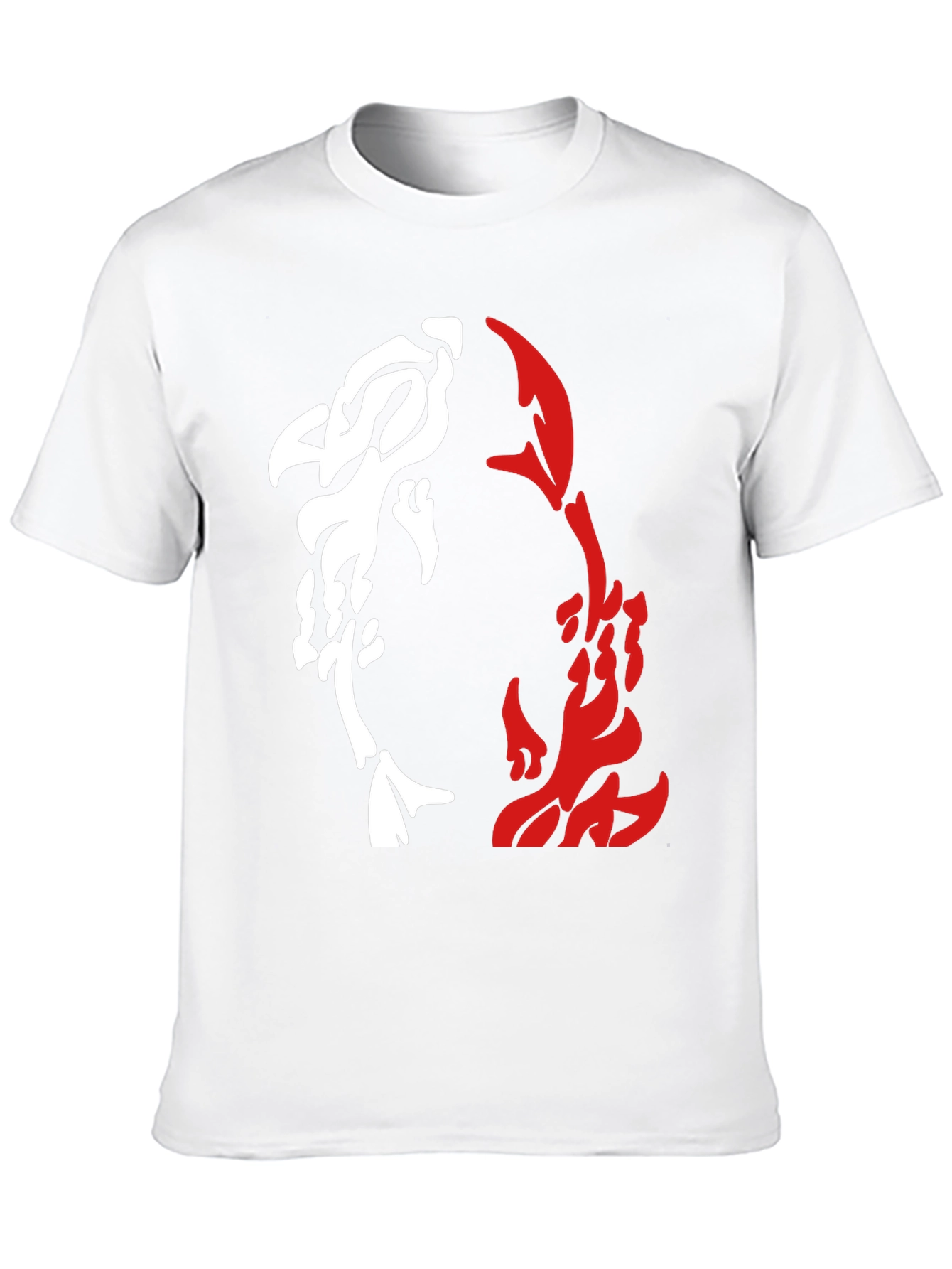 Yin Yang Koi Fish Graphic Tee - Black