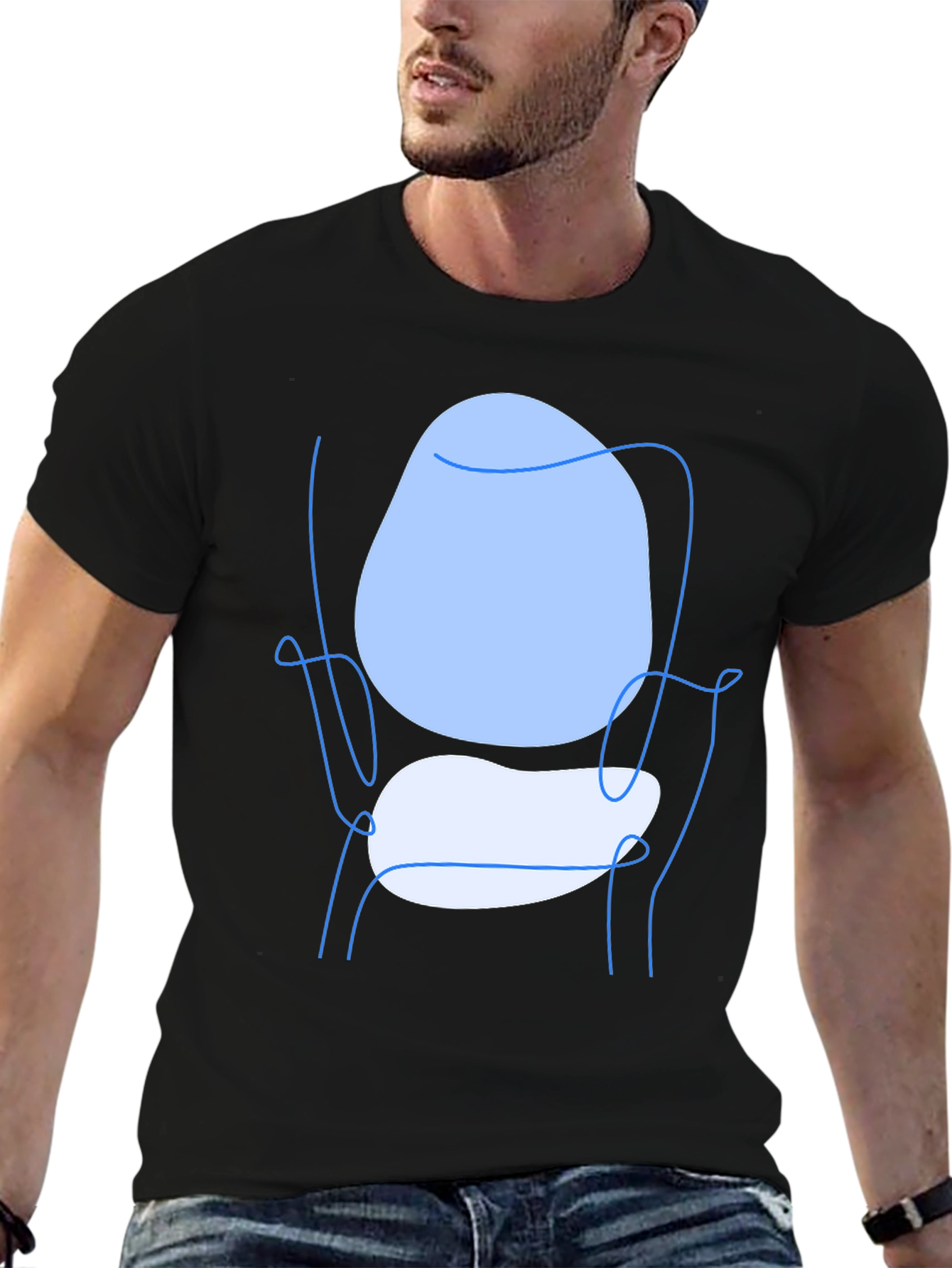 Modern Art Tee - Abstract Chair Design
