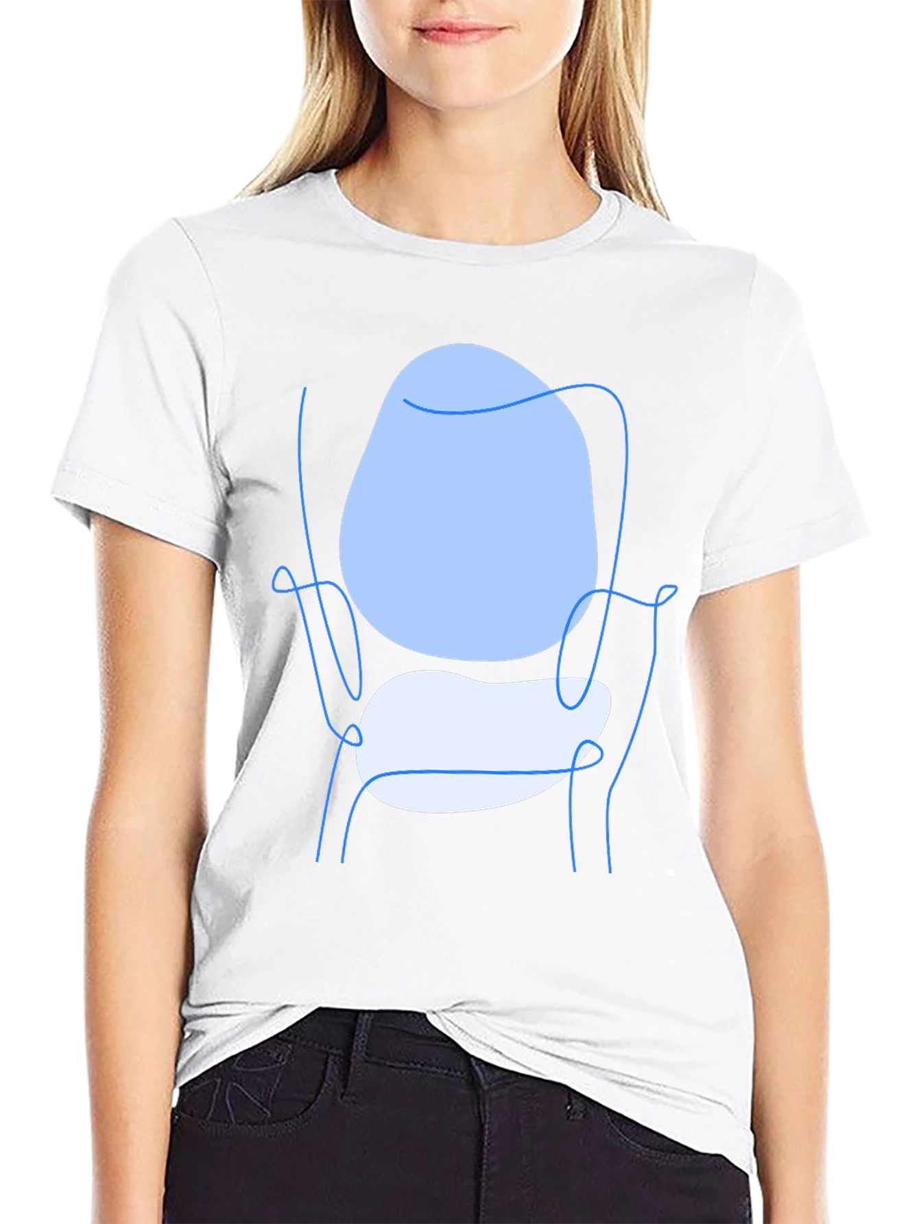 Modern Art Tee - Abstract Chair Design