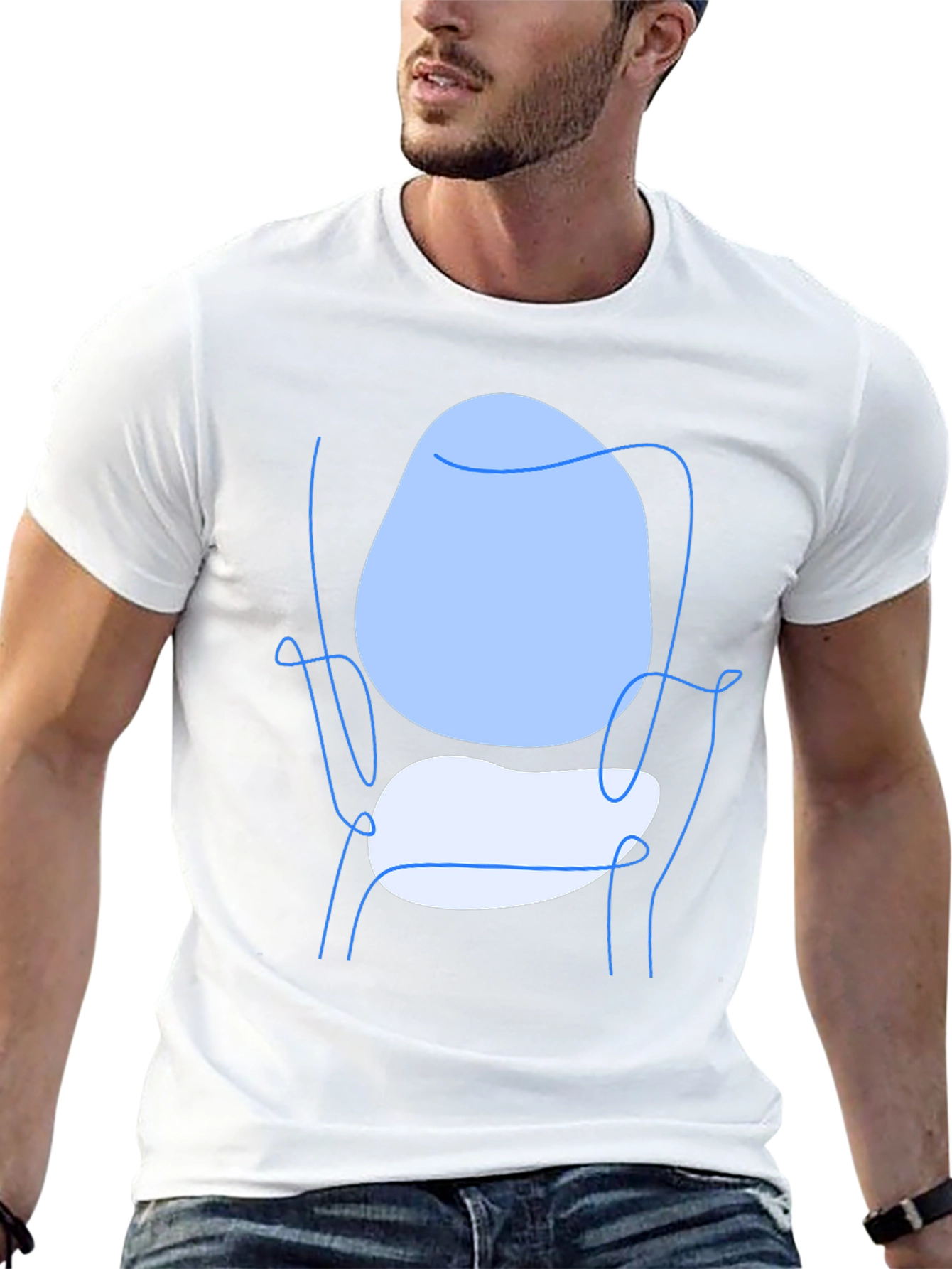 Modern Art Tee - Abstract Chair Design