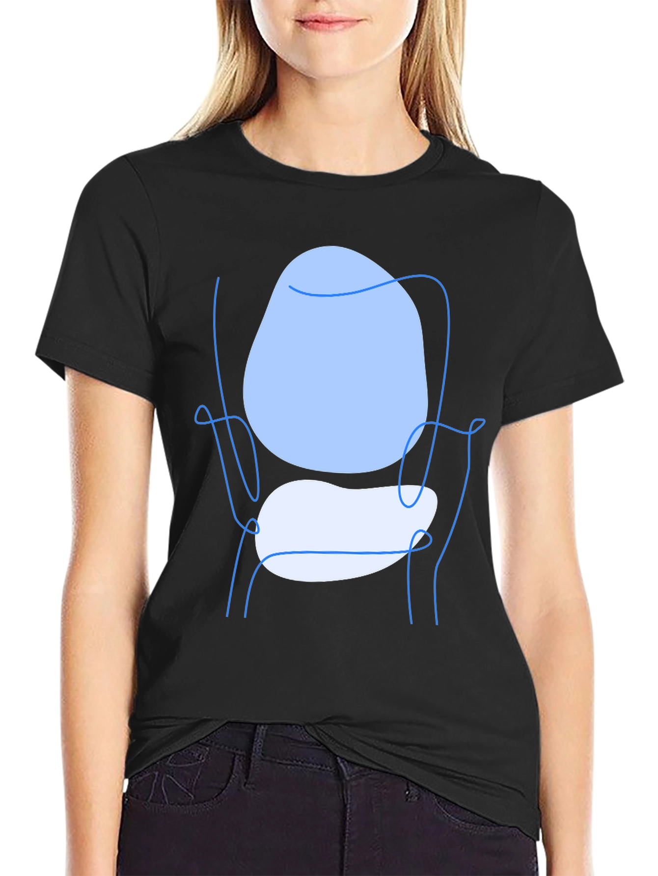 Modern Art Tee - Abstract Chair Design