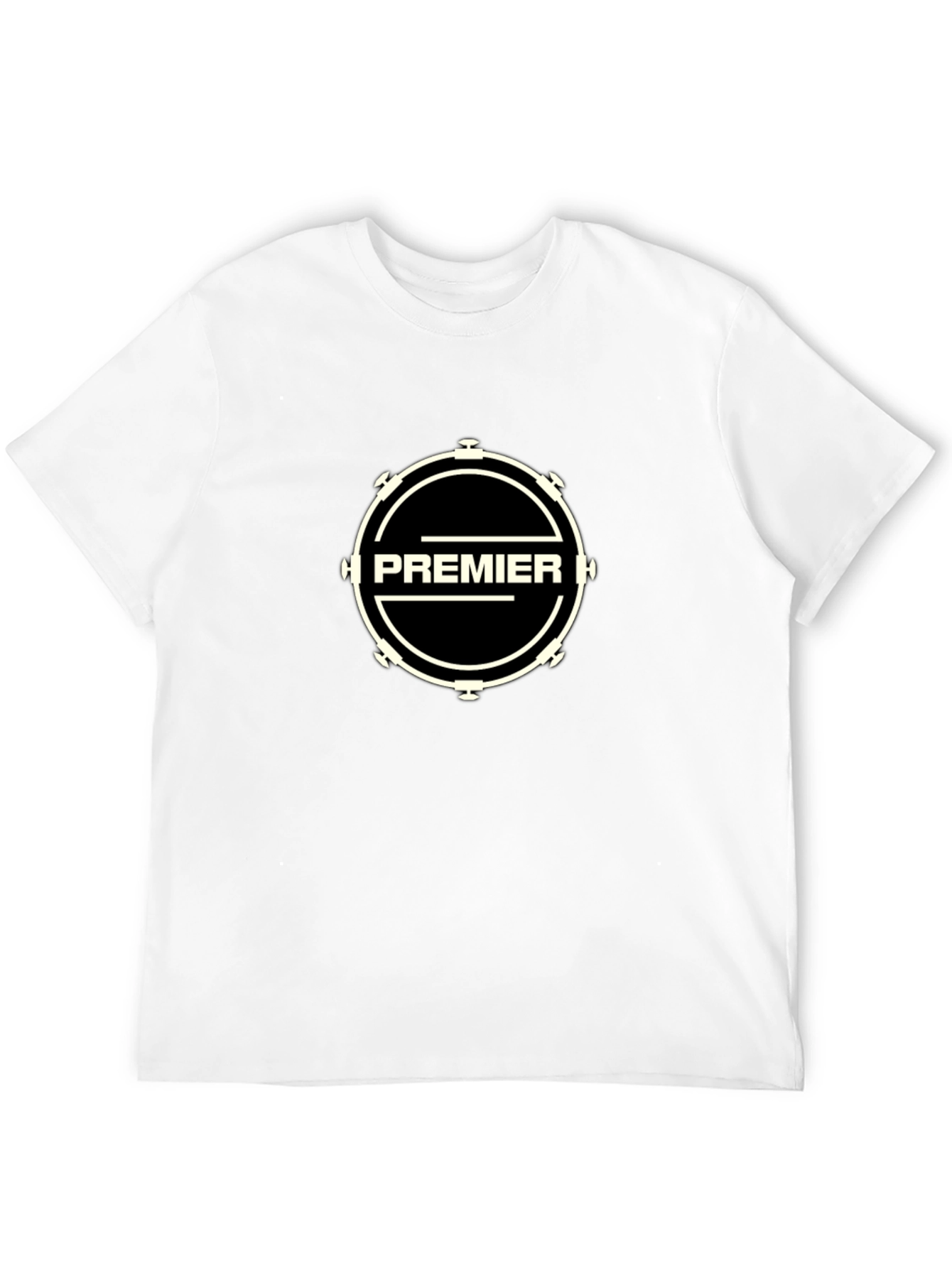 Premier Drum Logo Black T-Shirt - Music Band Tee
