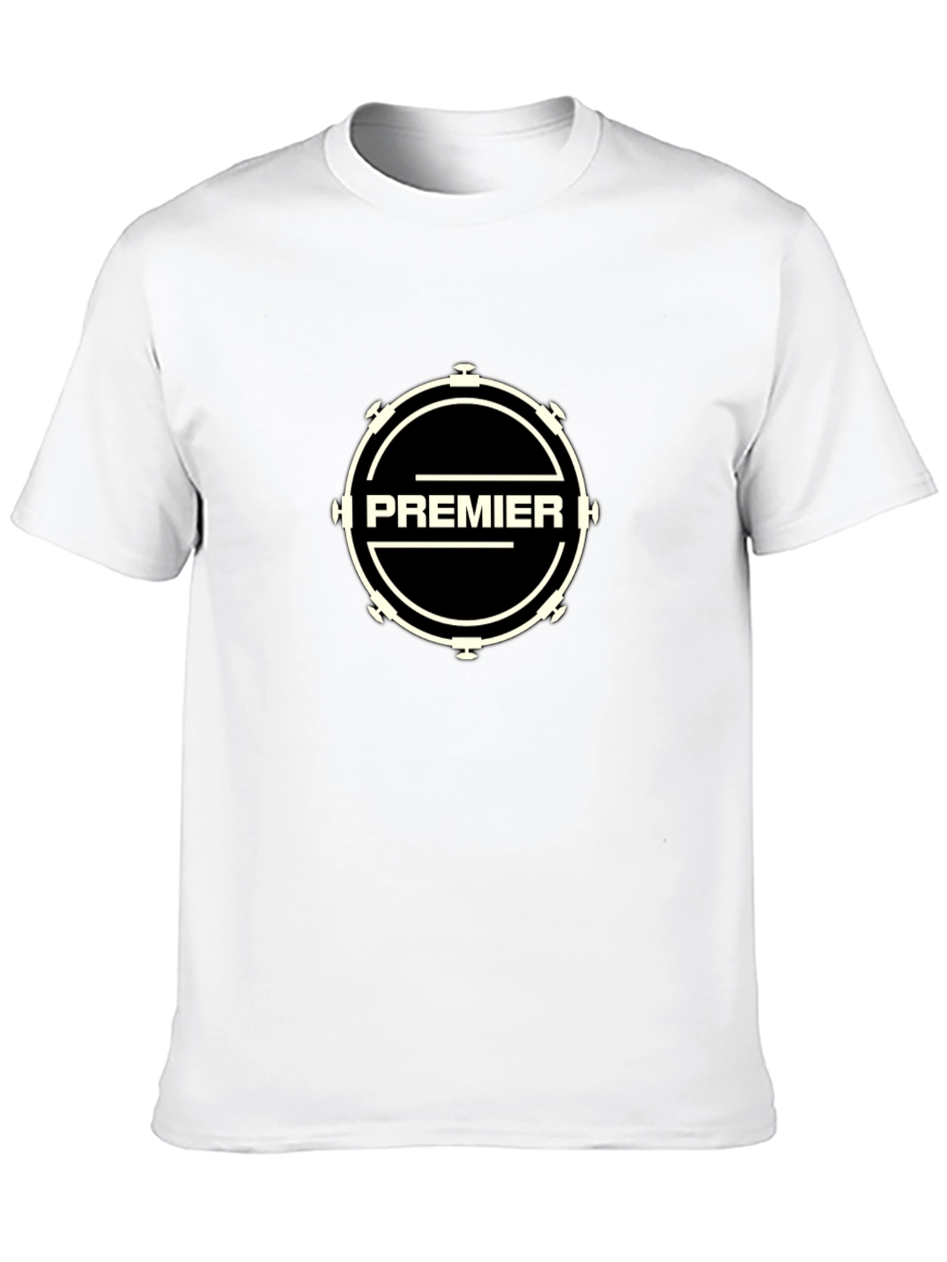 Premier Drum Logo Black T-Shirt - Music Band Tee