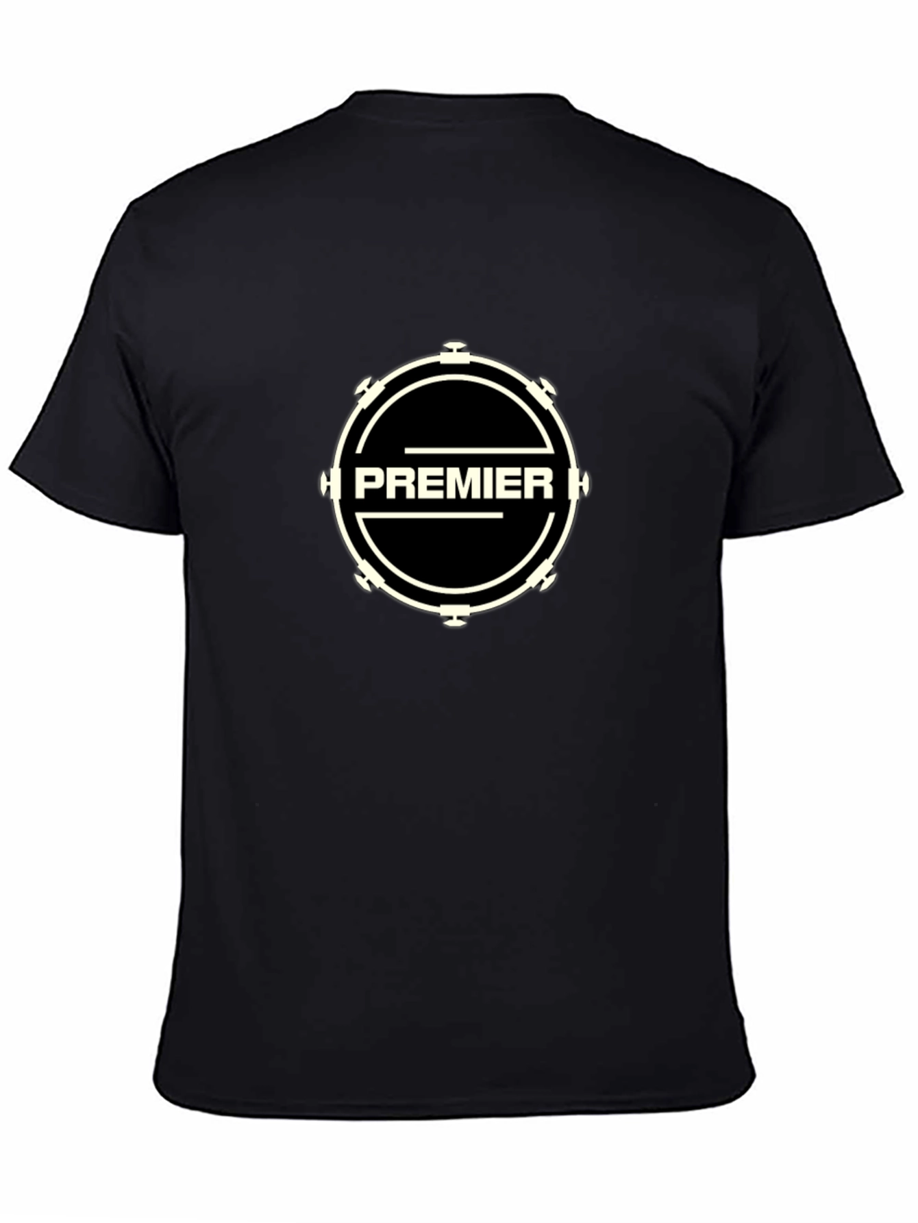 Premier Drum Logo Black T-Shirt - Music Band Tee