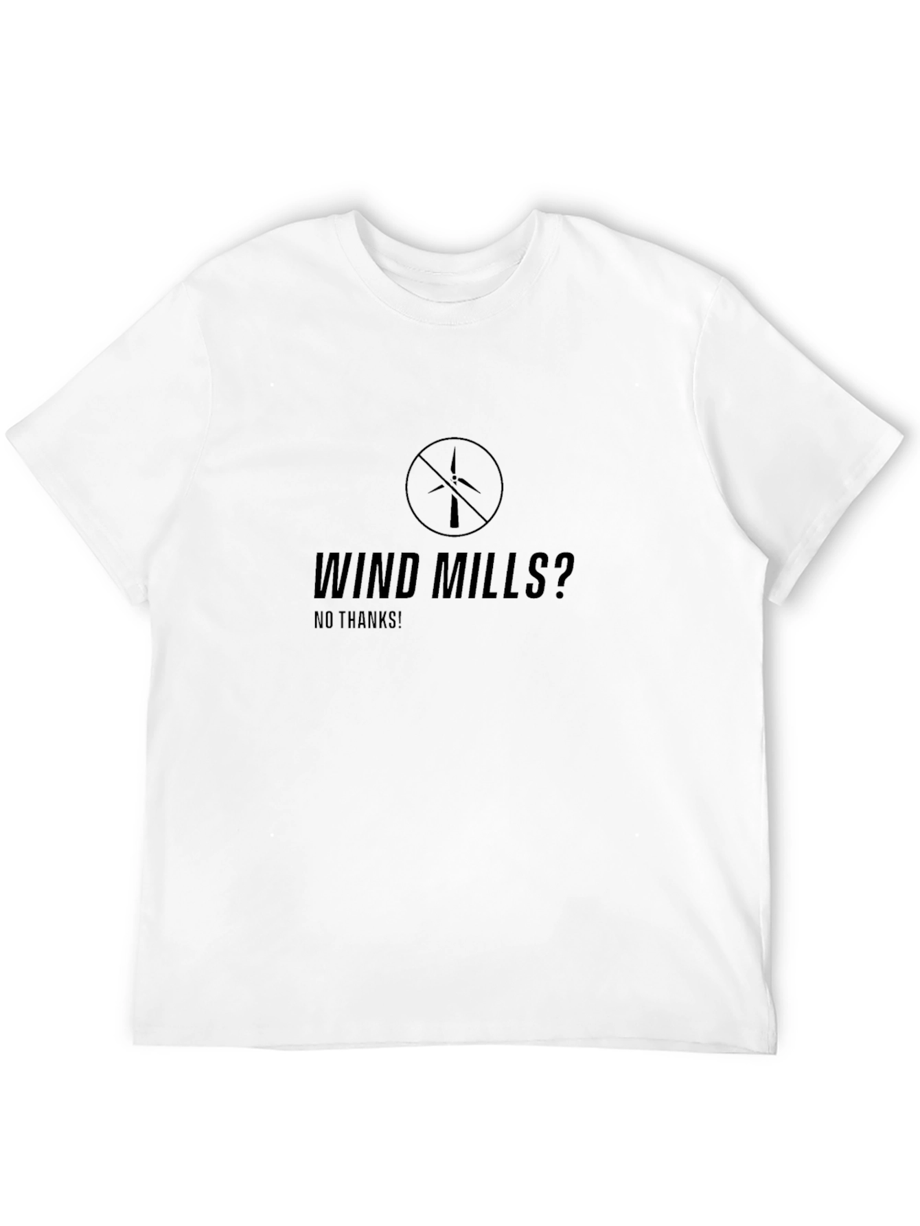 Anti-Windmill Statement T-Shirt - Protest Style