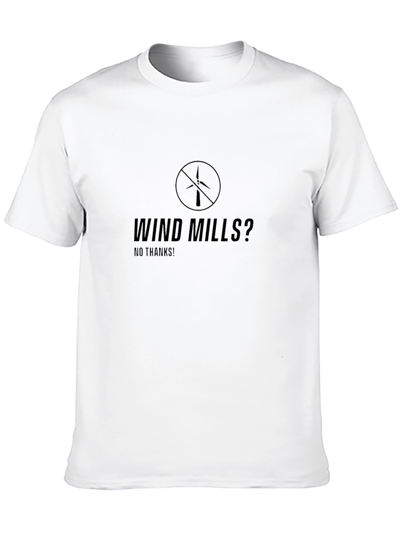 Anti-Windmill Statement T-Shirt - Protest Style