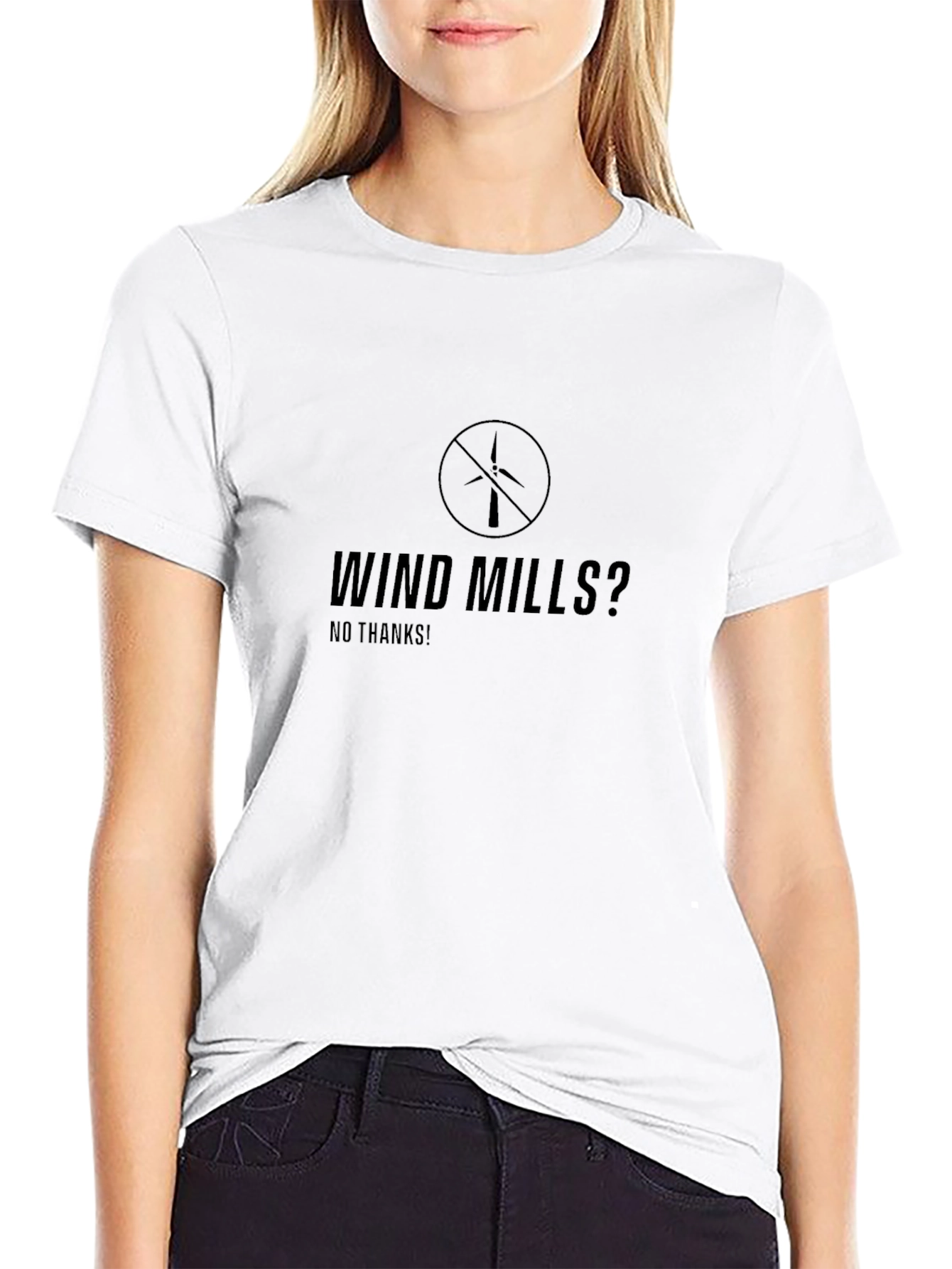 Anti-Windmill Statement T-Shirt - Protest Style