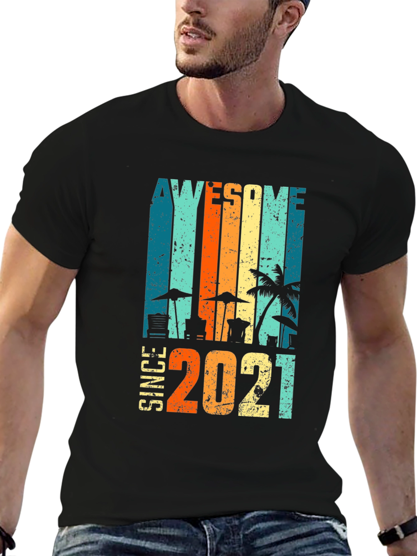 Awesome Since 2021 Beach T-Shirt