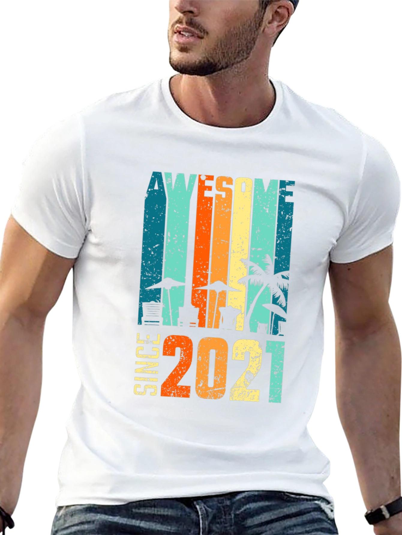 Awesome Since 2021 Beach T-Shirt
