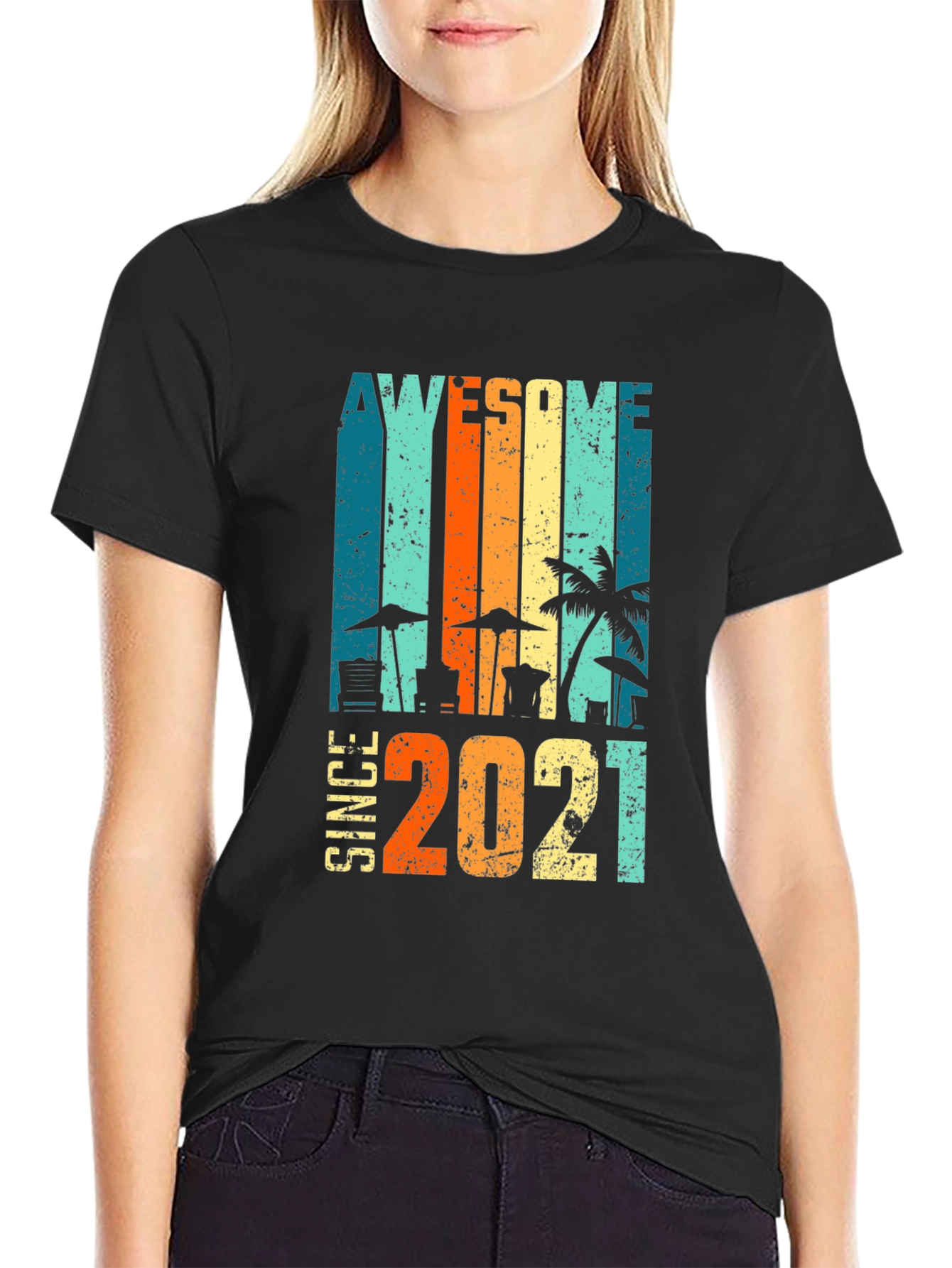 Awesome Since 2021 Beach T-Shirt