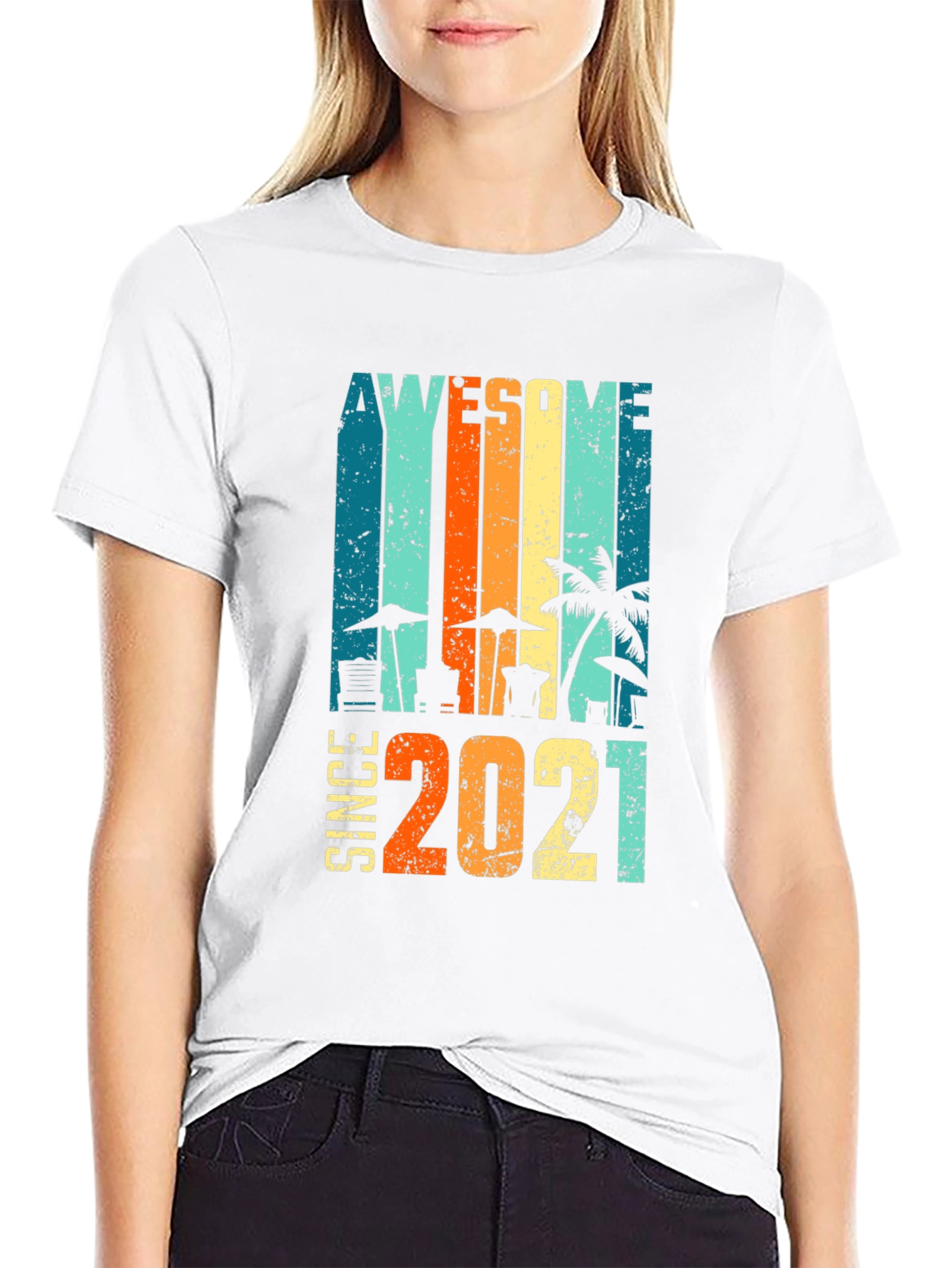 Awesome Since 2021 Beach T-Shirt